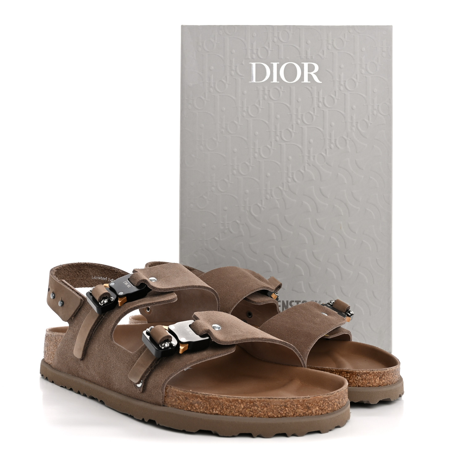 CHRISTIAN DIOR X BIRKENSTOCK Felted Wool Nubuck Calfskin