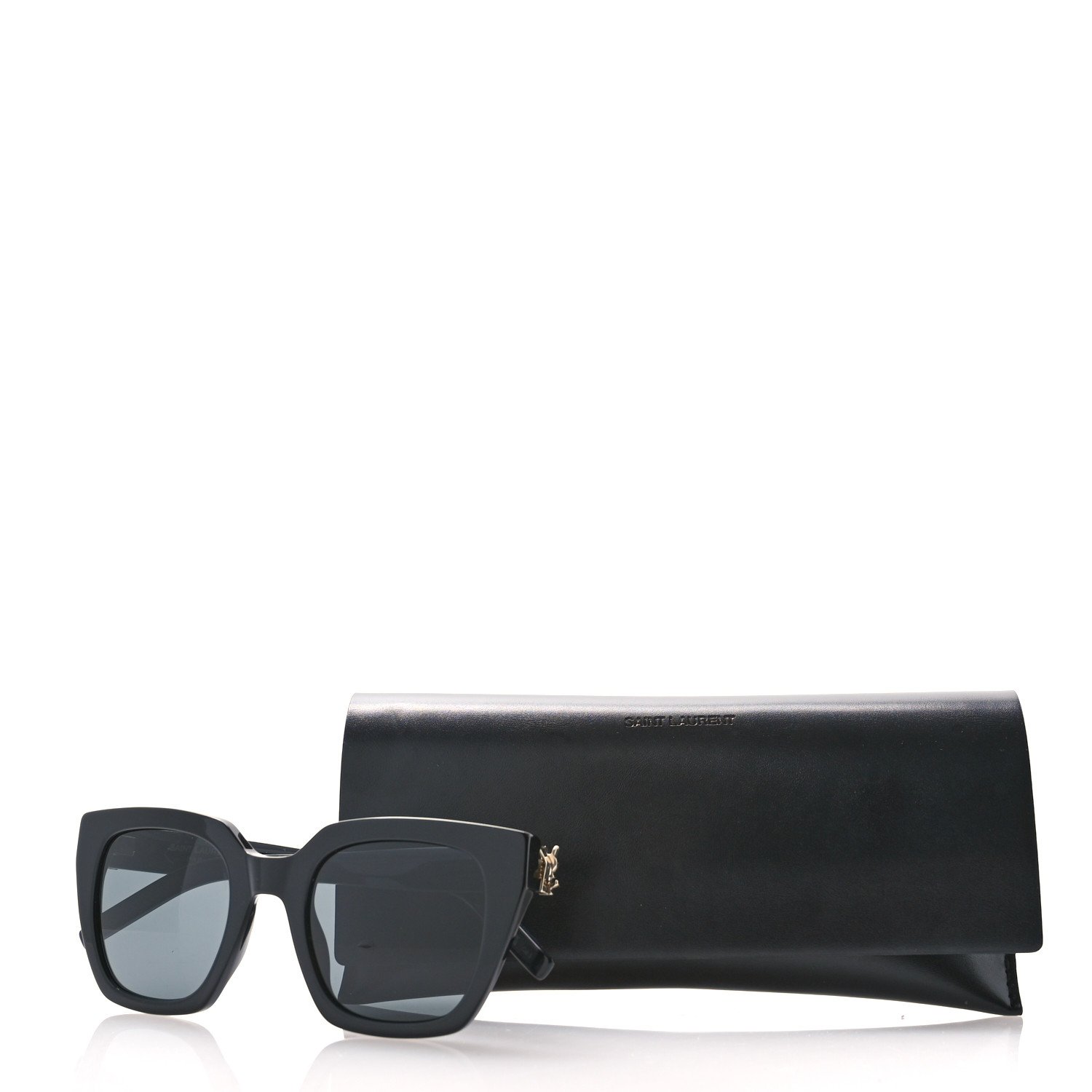 ◆Saint Laurent◆ SLM143F 002 52 888290916672 Saint Laurent™ SL M143/F Cat-Eye Sunglasses | EyeOns.com