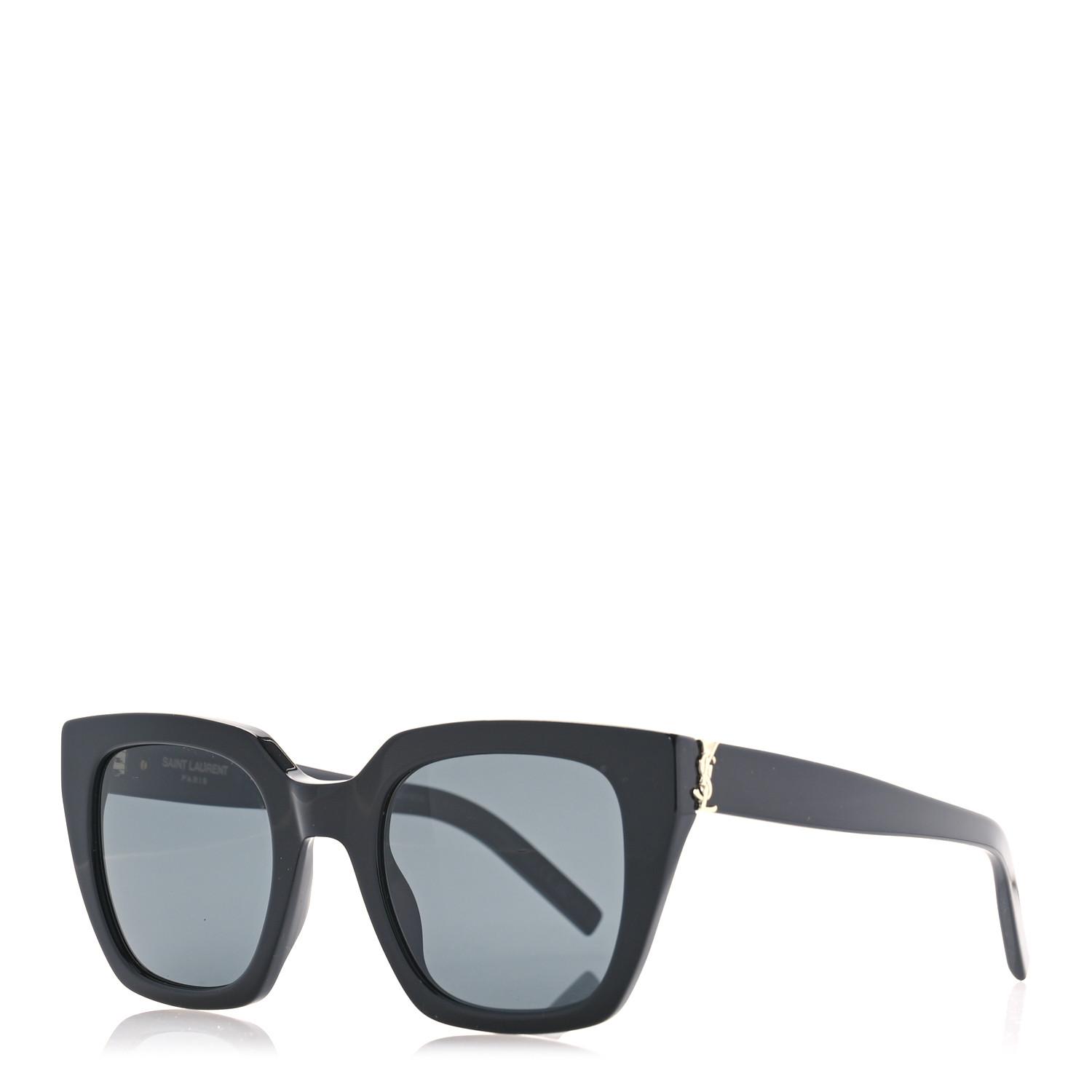 SAINT LAURENT Acetate Cat Eye Sunglasses SL M143 Black