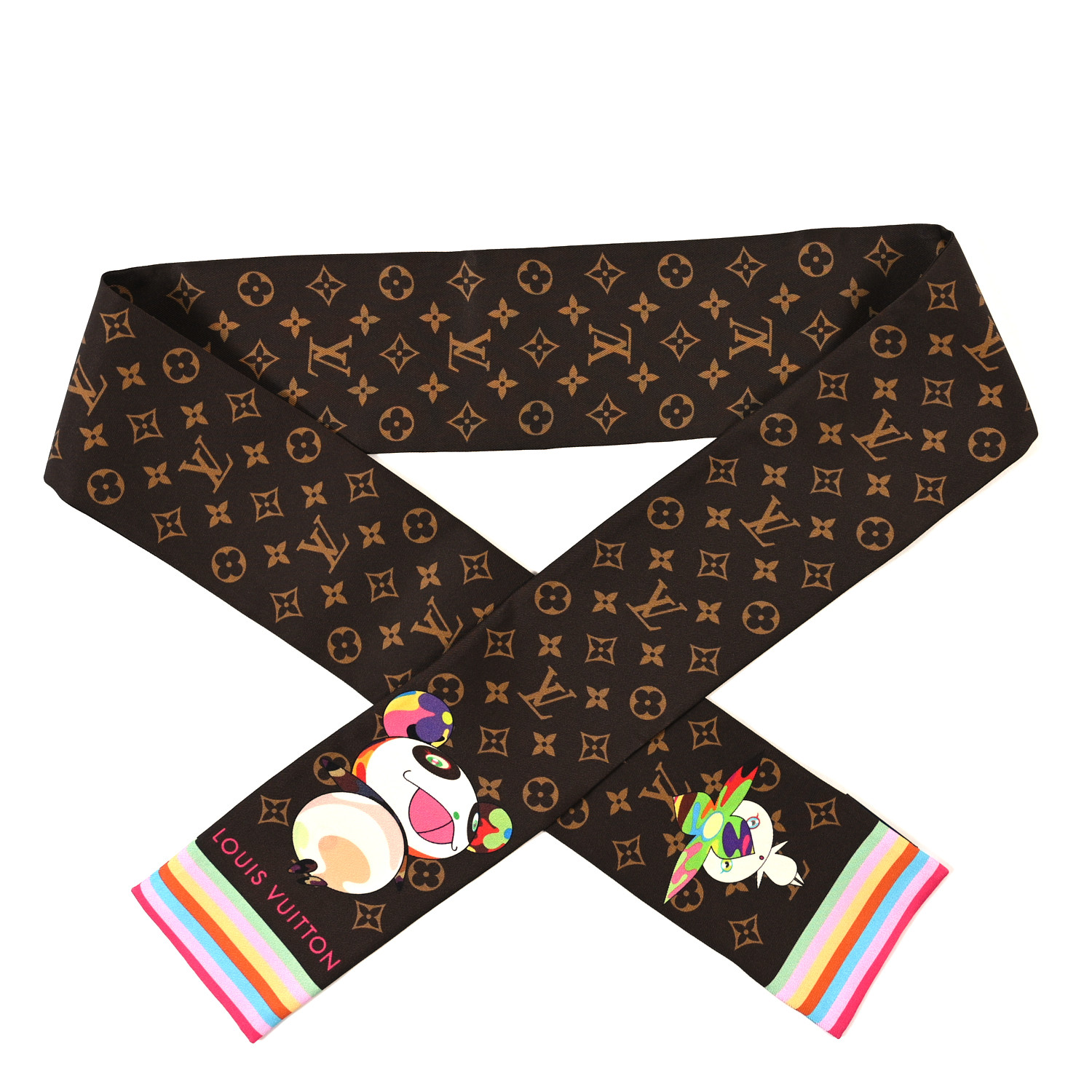 LOUIS VUITTON LV X TM Silk Monogram Superflat Character