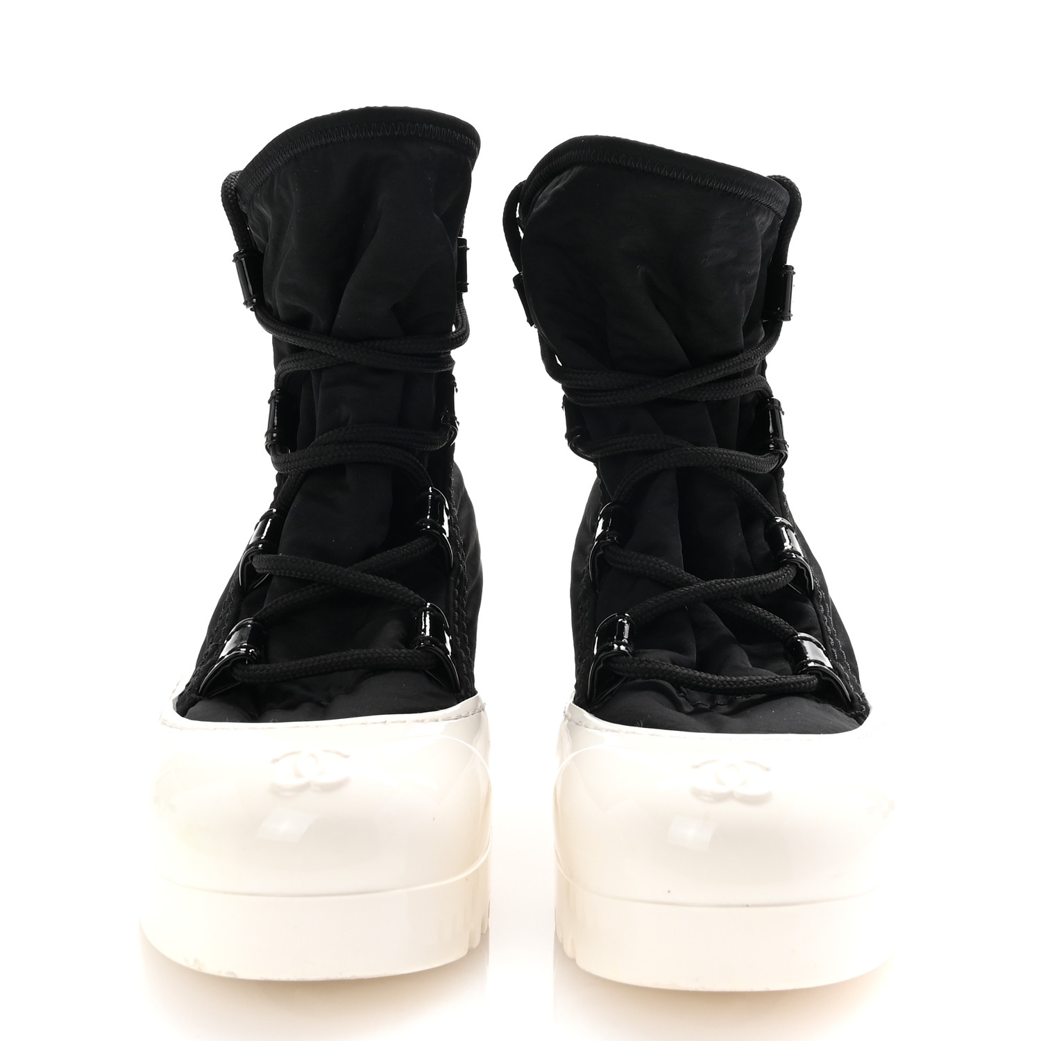 CHANEL シャネル ショートブーツ レディース36 ホワイト