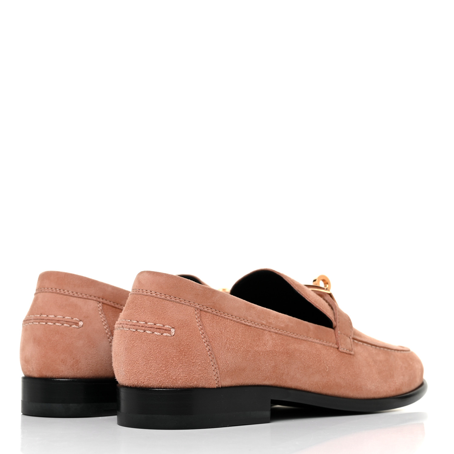 [HERMES]★Destin Loafers Rose Aube★Size 36 Hermes Destin Loafer Rose Aube Suede Rose Gold Hardware 38 EU