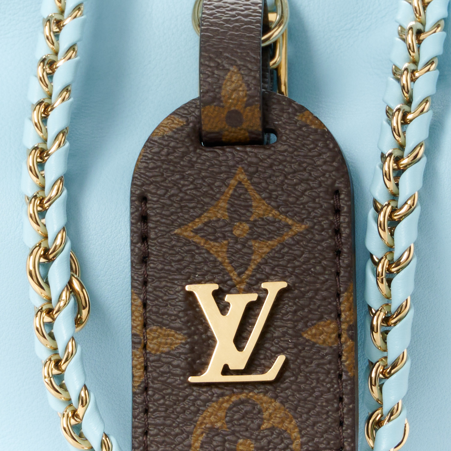 LOUIS VUITTON Lambskin Atlantis BB Baby Blue 1585846