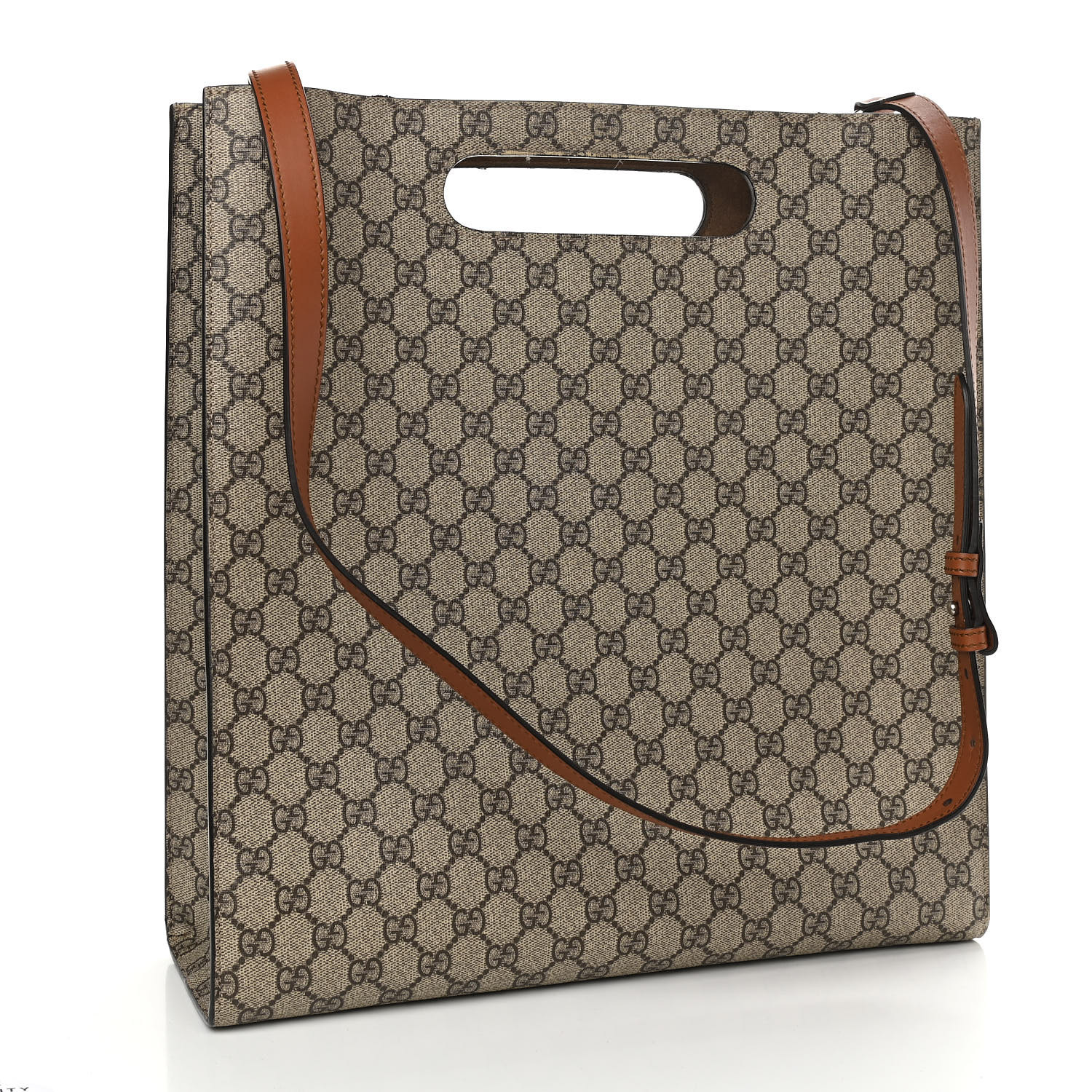 GUCCI GG Supreme Monogram Blooms Embroidered Medium XL Tote