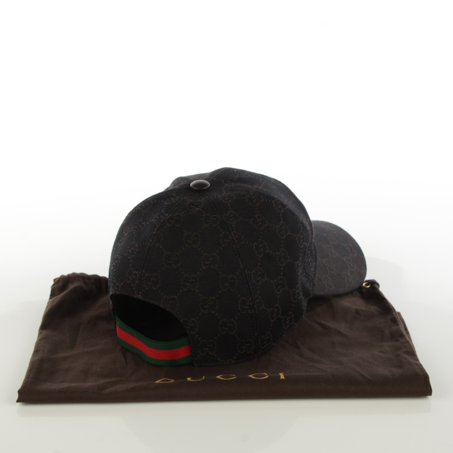 GUCCI キャップ　モノグラム　ブラック Original GG canvas baseball hat with Web in black | GUCCI® US