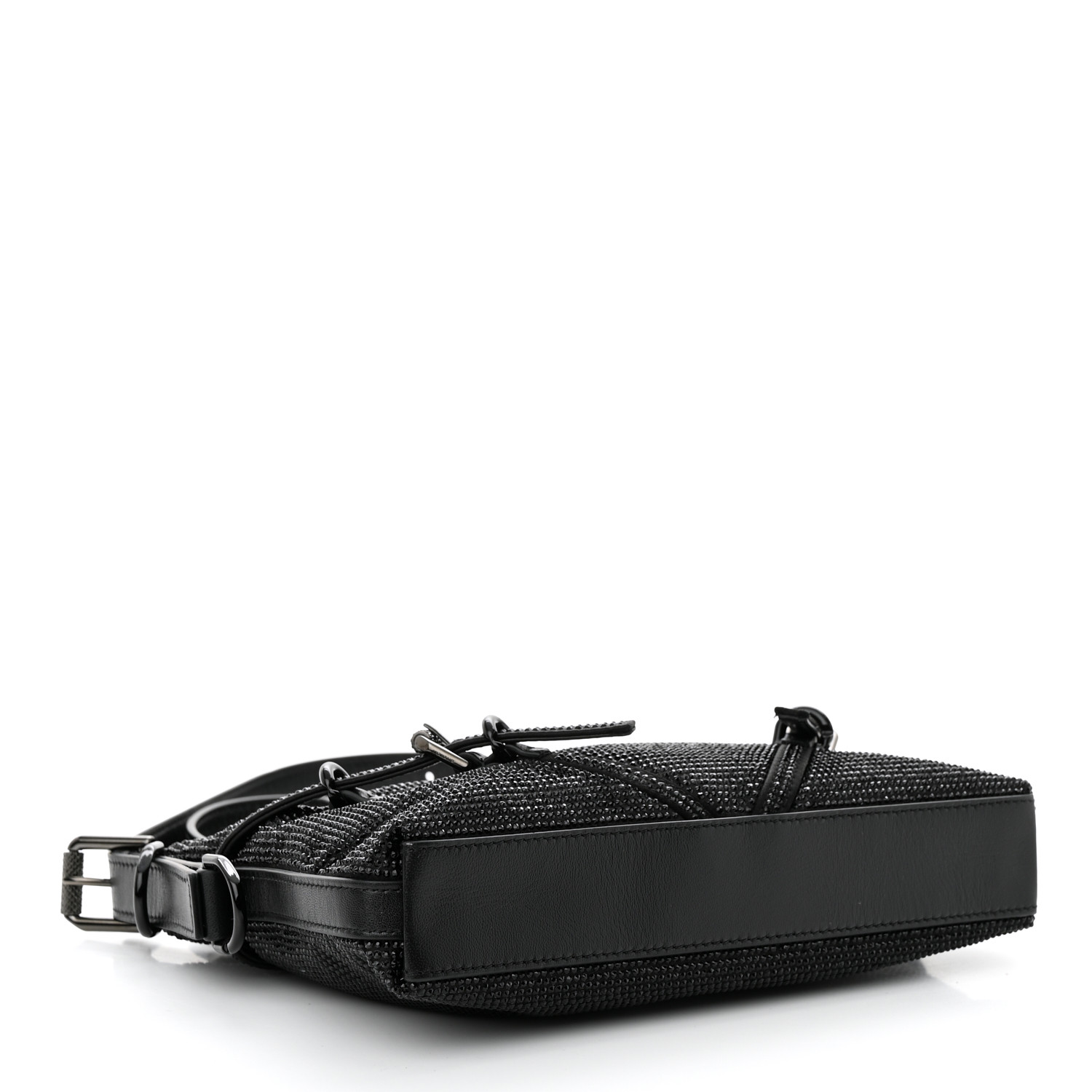 【関税＆送料込み】Givenchy Voyou Strass Embellished Mini S GIVENCHY Satin Strass Mini Voyou Boyfriend Party Bag Black