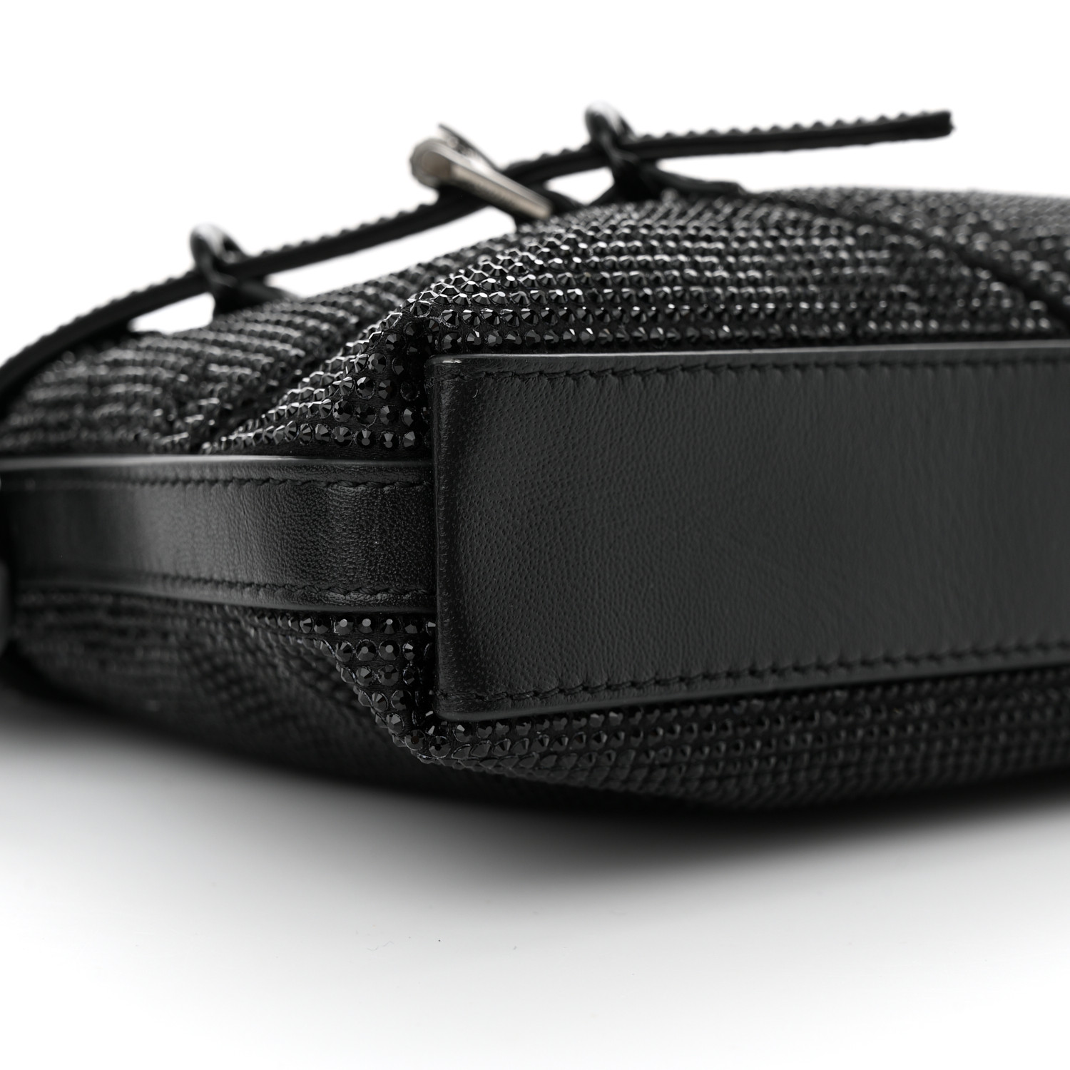 GIVENCHY Satin Strass Mini Voyou Boyfriend Party Bag Black