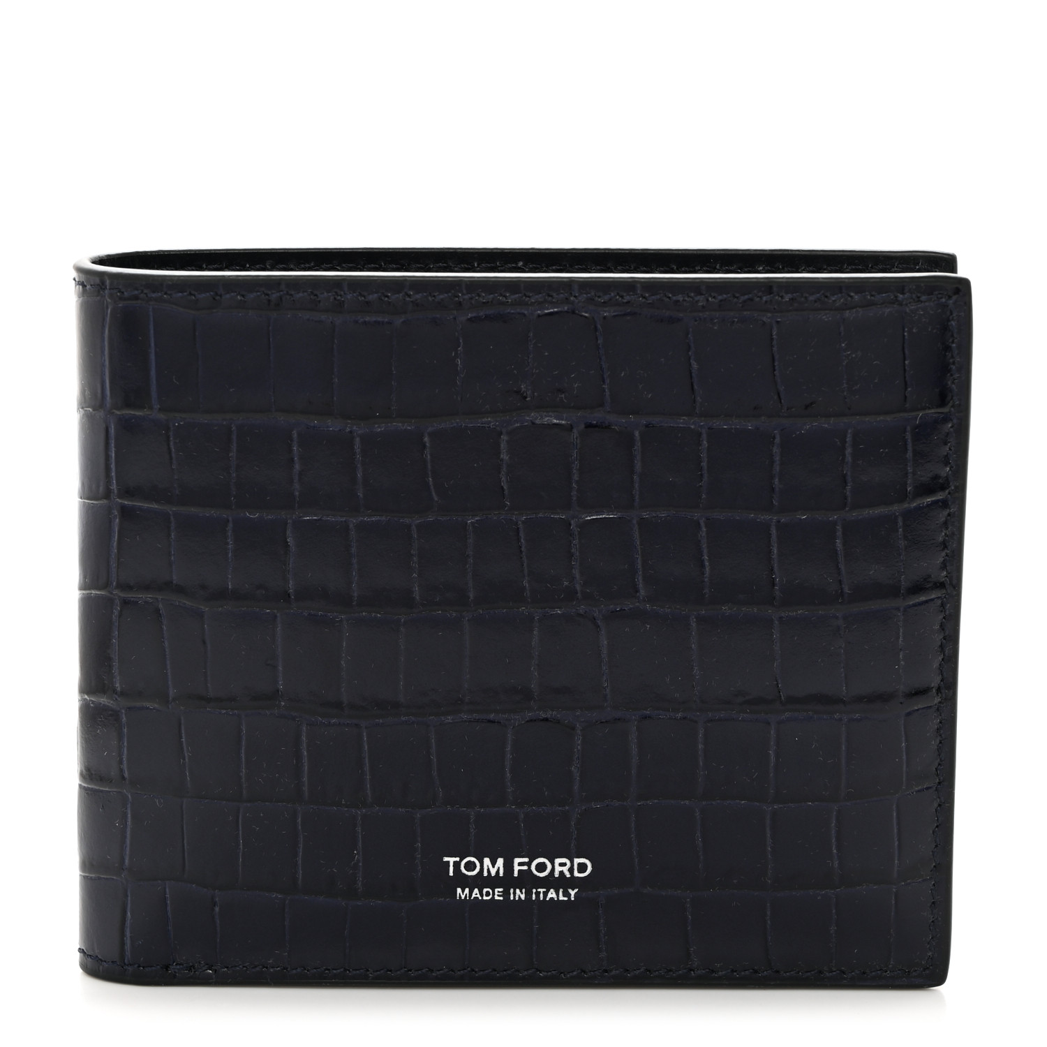 TOM FORD Glossy Calfskin Crocodile Embossed T Line Classic
