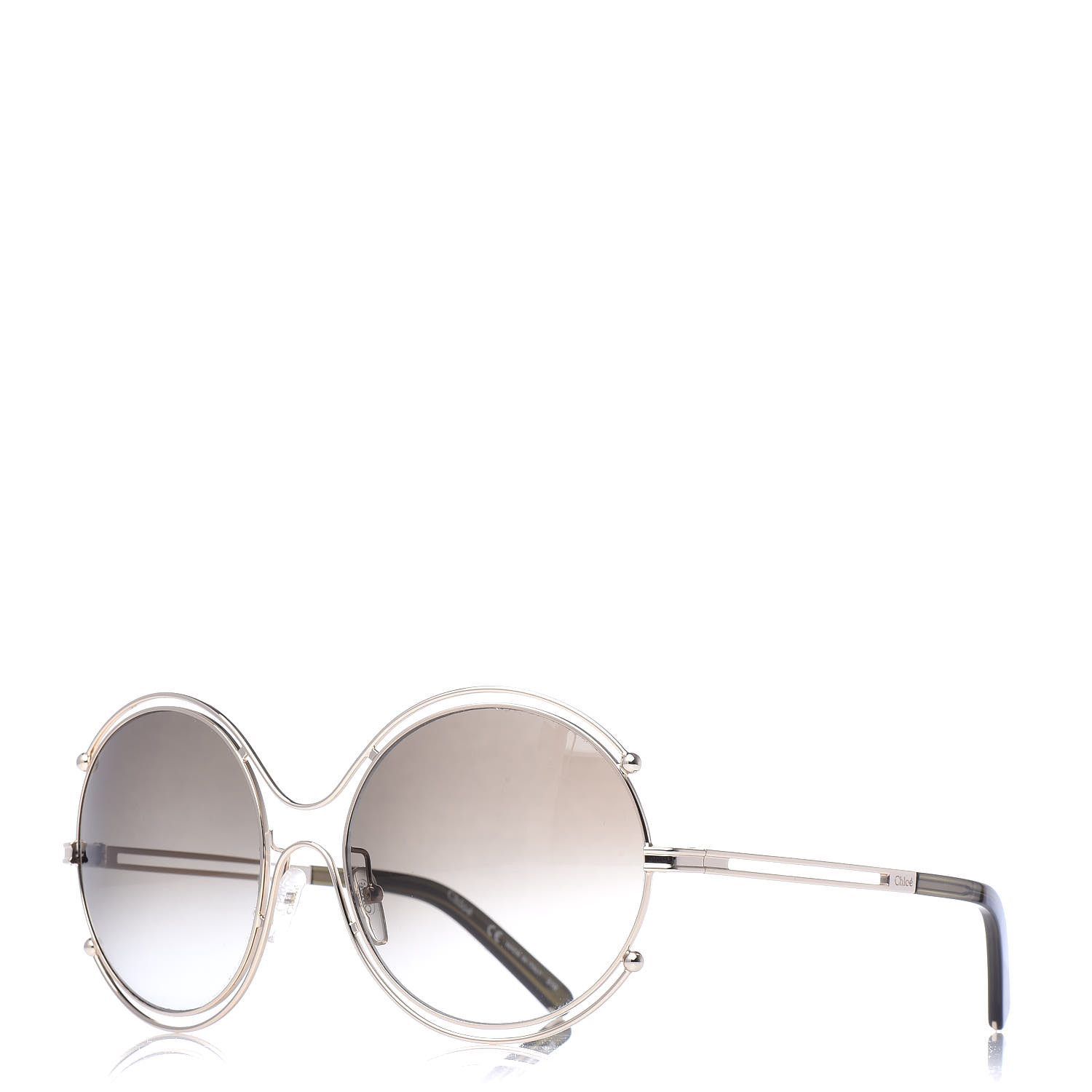 Chloé // Gold CE122S Round Sunglasses – VSP Consignment