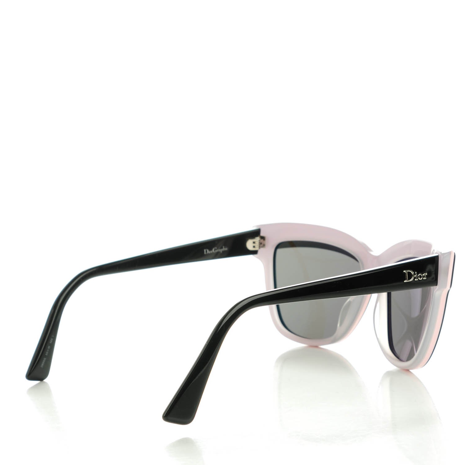 CHRISTIAN DIOR Graphic Sunglasses Black Pink 143952