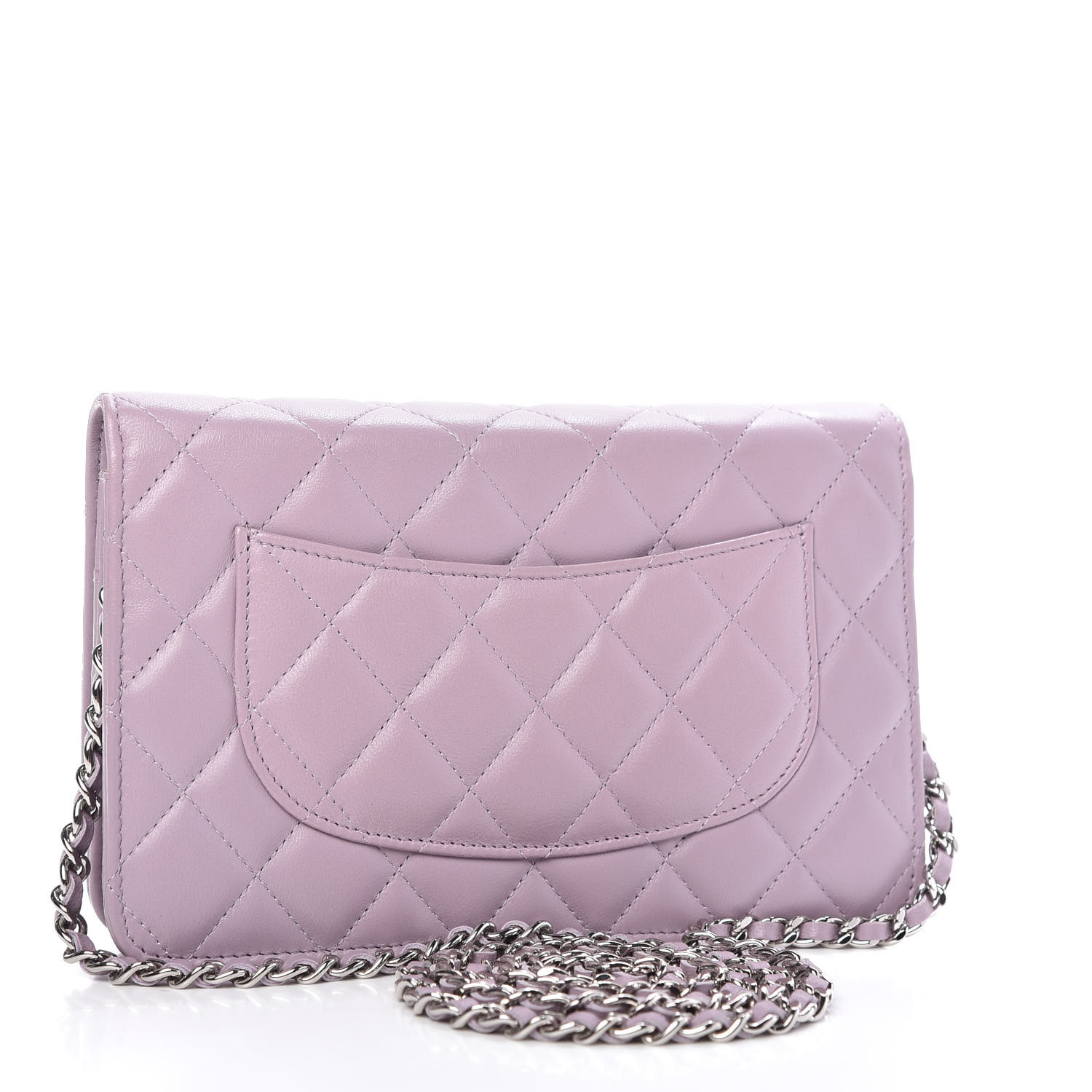 CHANEL Purple Patent Leather Wallet-On-Chain (WOC) – LA LUNE Vintage