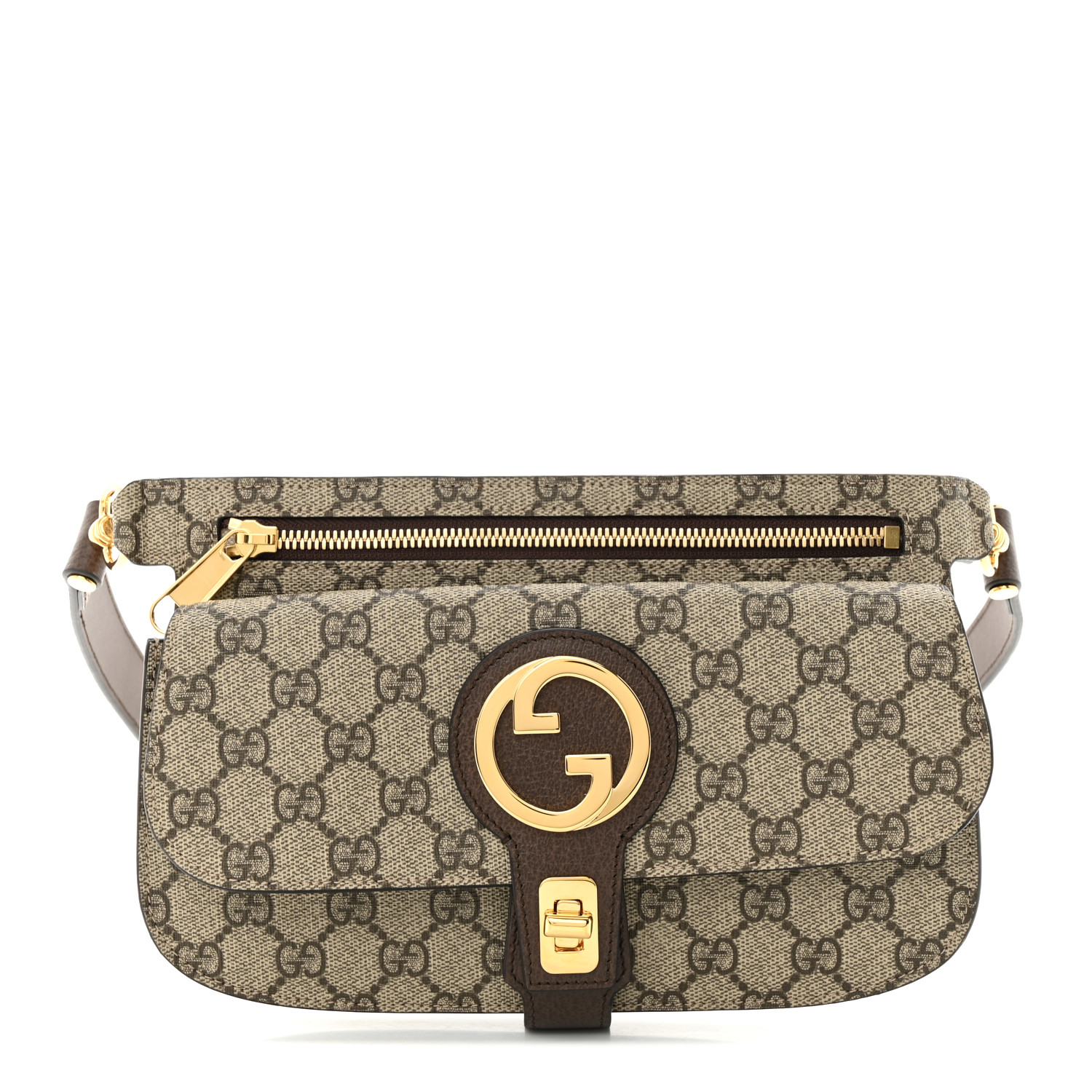 ★グッチ GGスプリーム モノグラム カーフスキン 400593 92TLT GUCCI GG Supreme Monogram Textured Dollar Calfskin Blondie