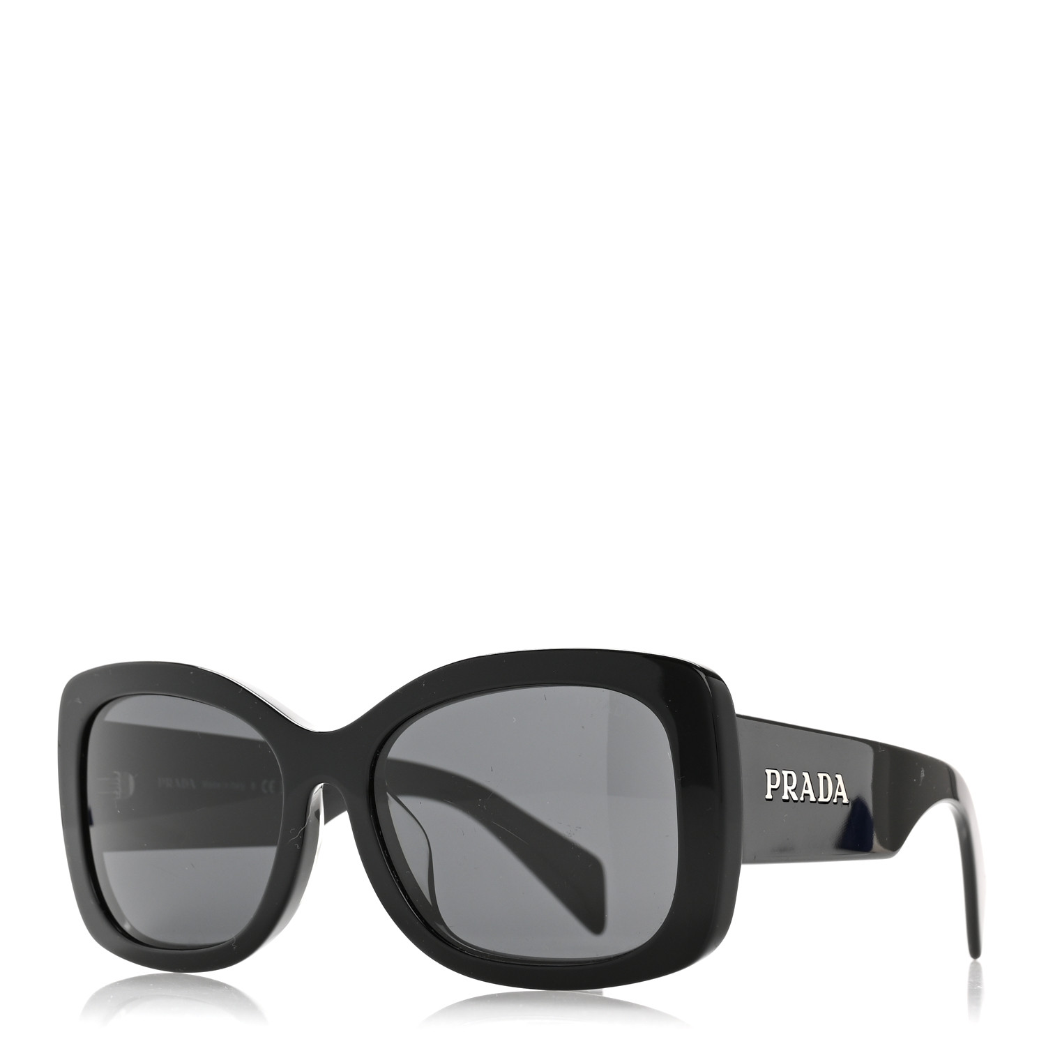 プラダ サングラス SPR A08-F 57□18 1AB-5S0 145 3N PRADA Acetate Sunglasses SPR A08-F Black 1682773 | FASHIONPHILE