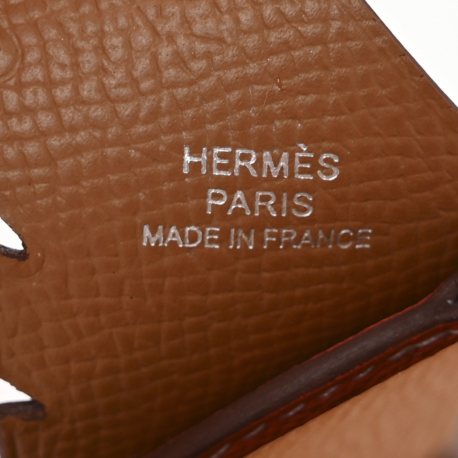 HERMES Epsom Swift Chevre Mysore Birdy Bag Charm Mauve