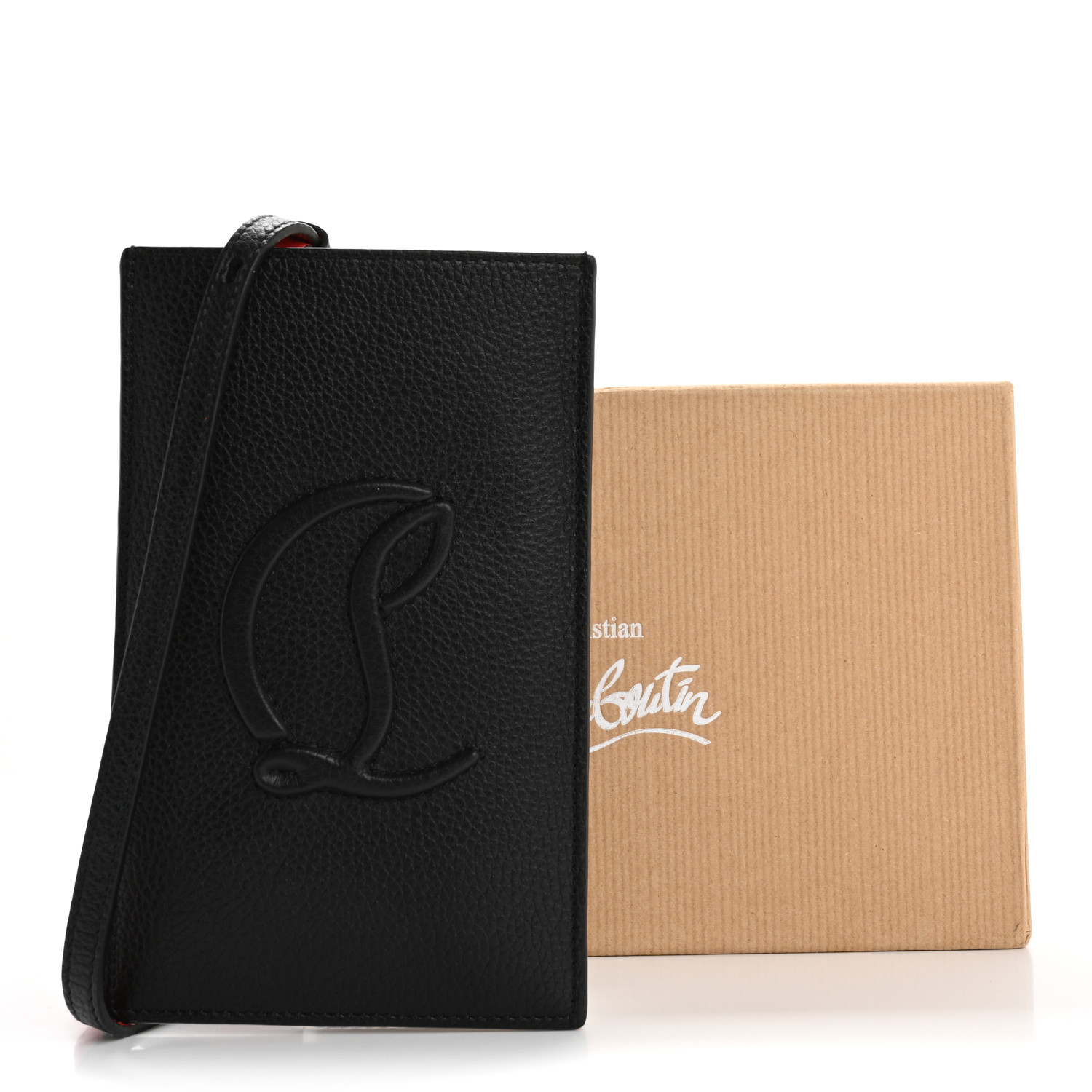 CHRISTIAN LOUBOUTIN Calfskin By My Side Crossbody Phone Case