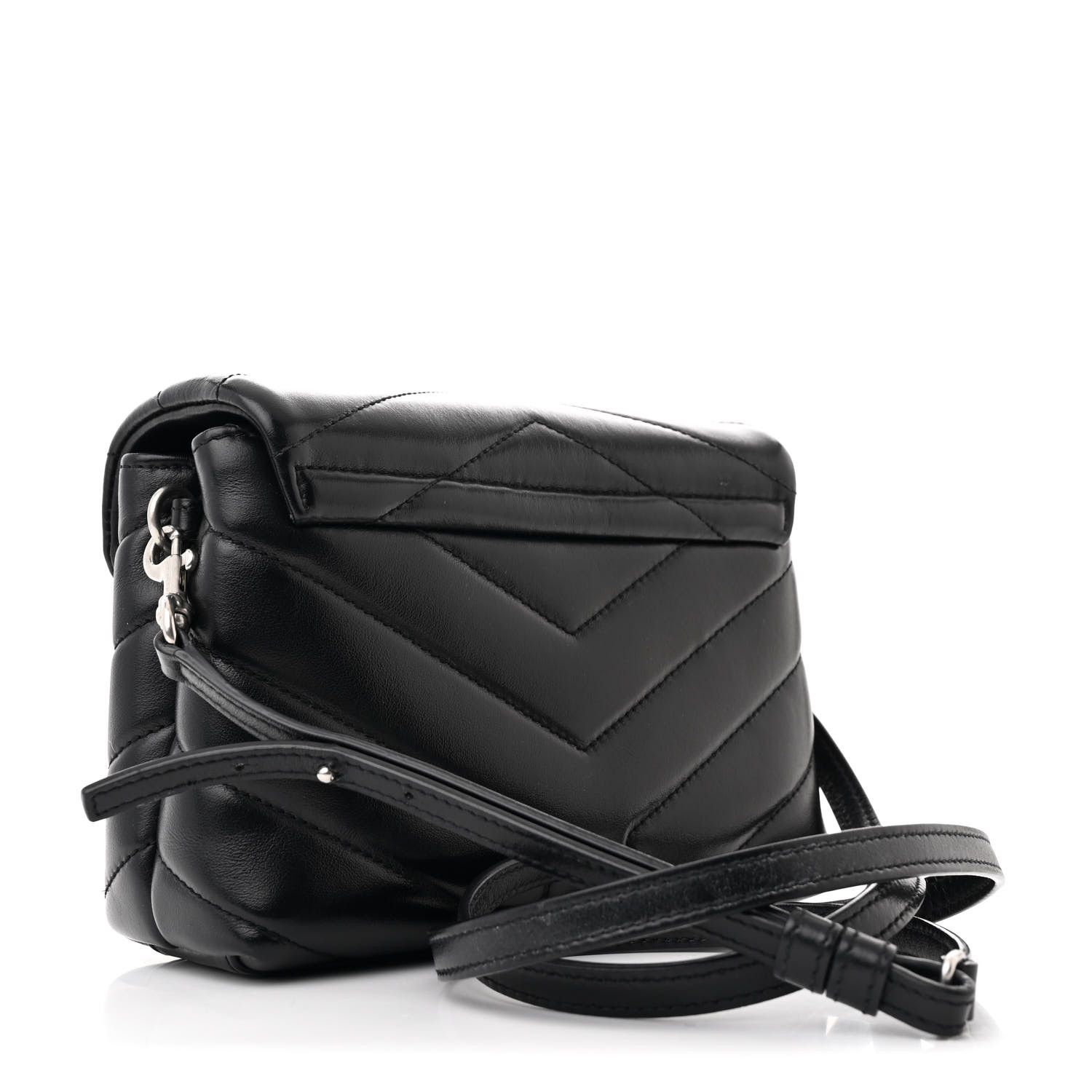 SAINT LAURENT Calfskin Y Quilted Monogram Toy Loulou