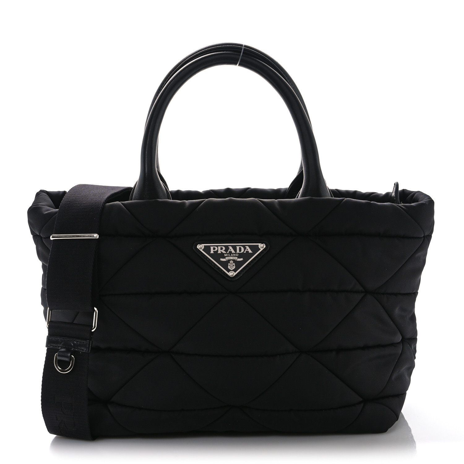 PRADAナッパ Prada ナッパレザー ショルダーバッグ | ブラック | FARFETCH JP