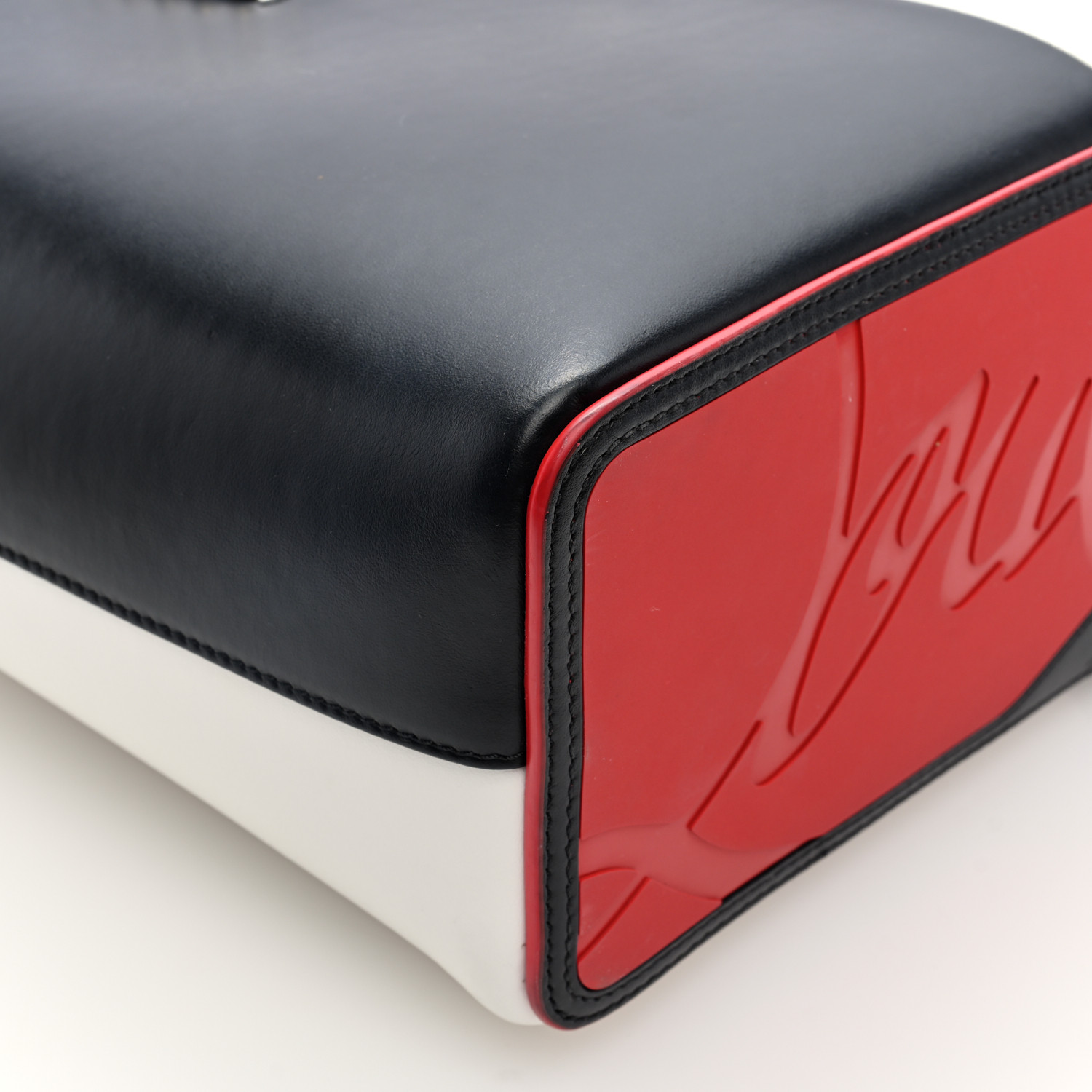 CHRISTIAN LOUBOUTIN Calfskin Empire Spikes Small Bi-Color