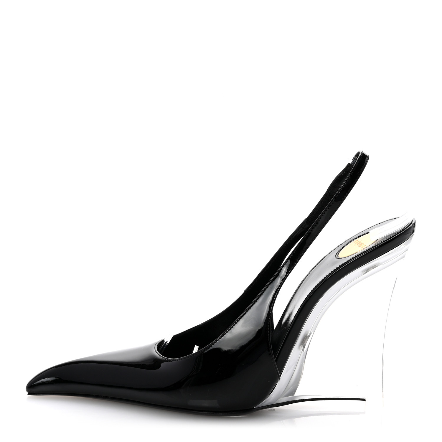 パンプス Saint Laurent Miller 110 Patent Leather Slingback Decollete SAINT LAURENT Patent Calfskin PVC Miller 110 Slingback Pumps