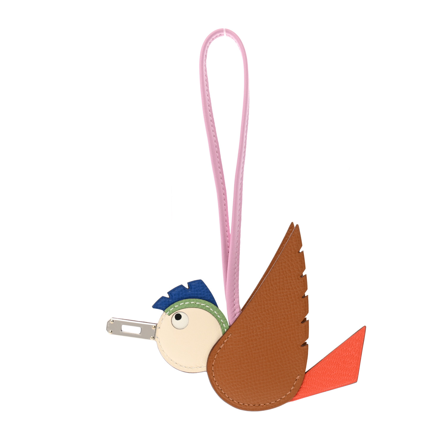 希少品★送料込【HERMES】Birdy Charm Epsom Mysore Swift Milo HERMES Epsom Swift Chevre Mysore Birdy Bag Charm Mauve