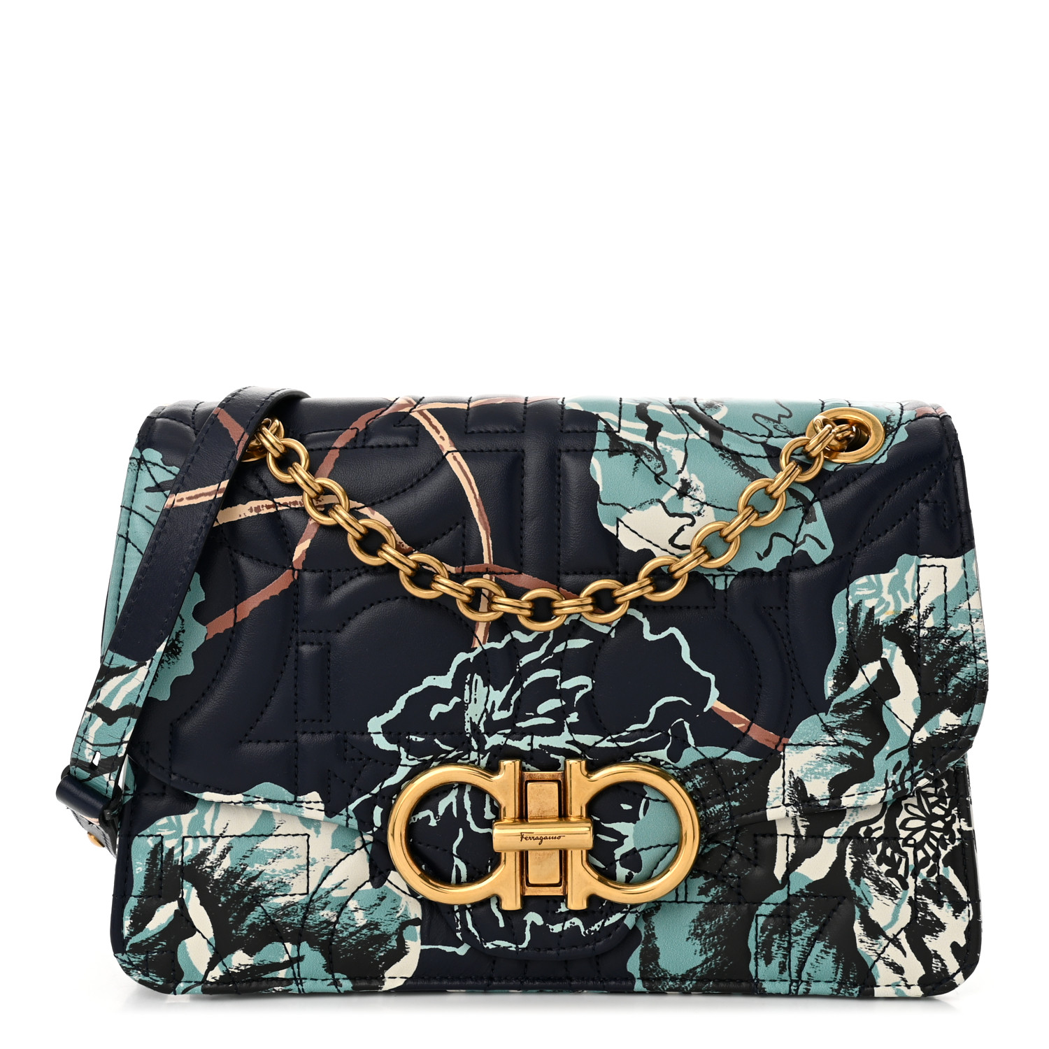 バッグ Rare Vintage Ferragamo quilted chain bag Salvatore Ferragamo Quilted Small Bags & Handbags for Women