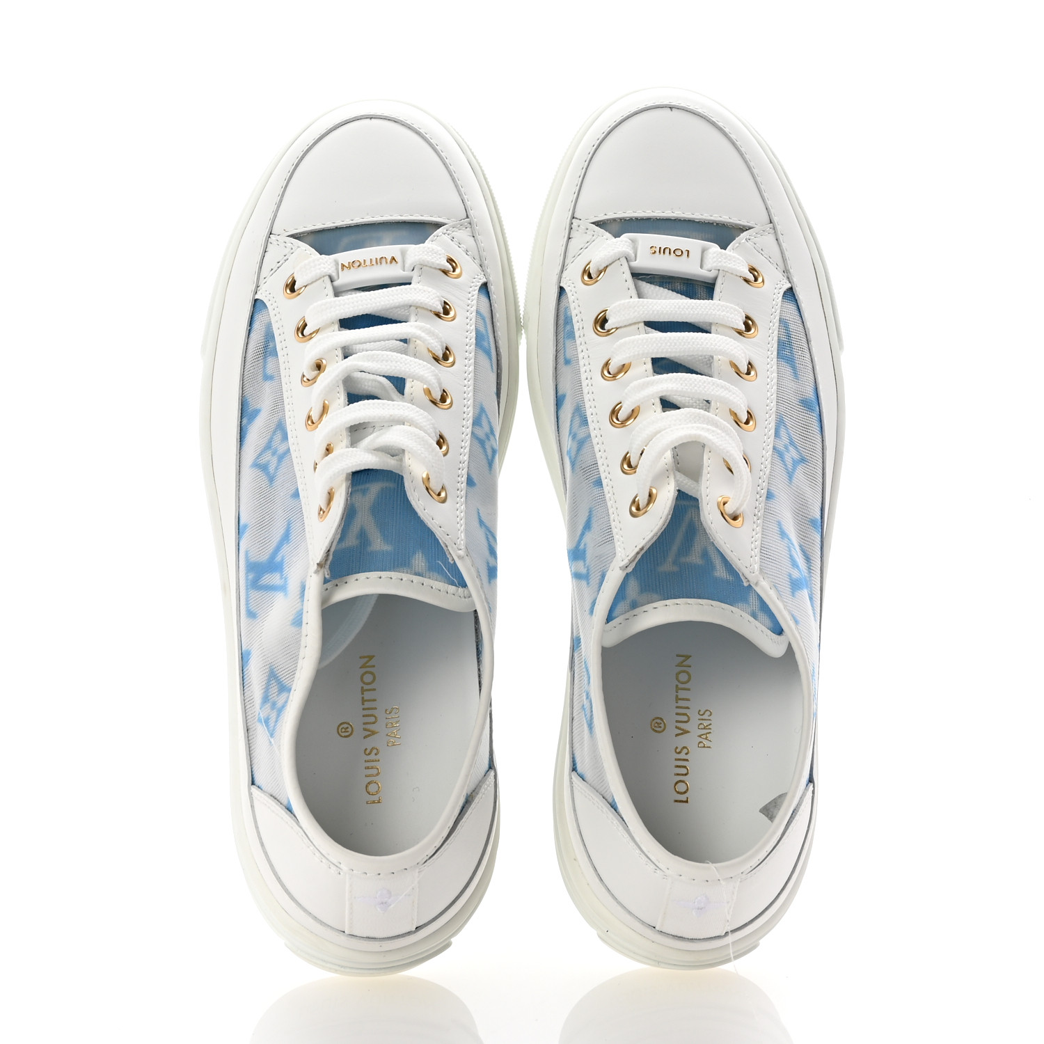 LOUIS VUITTON ライトブルー ミュール 4e39e422dea8abcbd2ca2d22b4b3a7