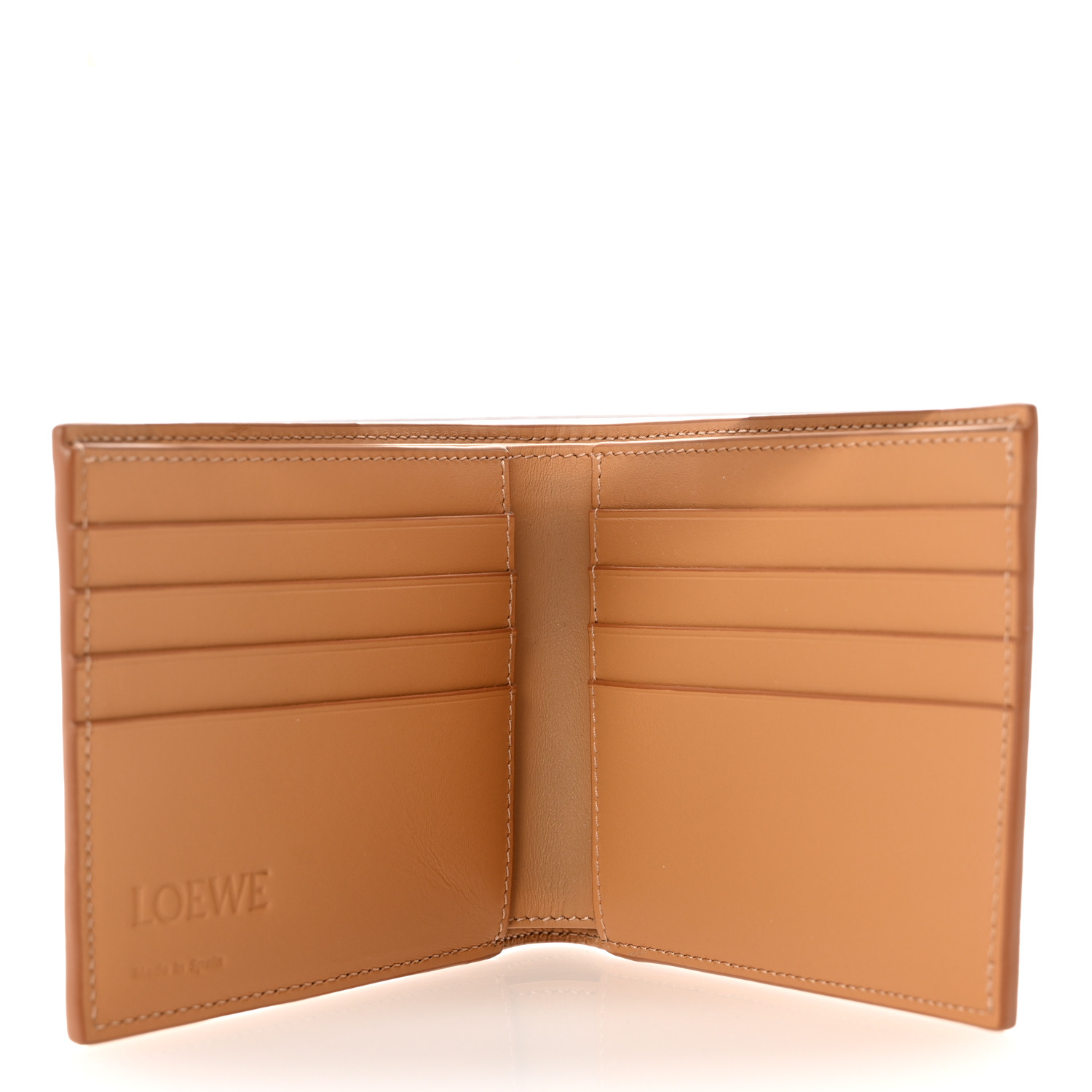 ◆LOEWE 最新作◆アナグラム レザーウォレット/Meadow Green◆ アナグラム コンパクト フラップウォレット（ペブルグレイン
