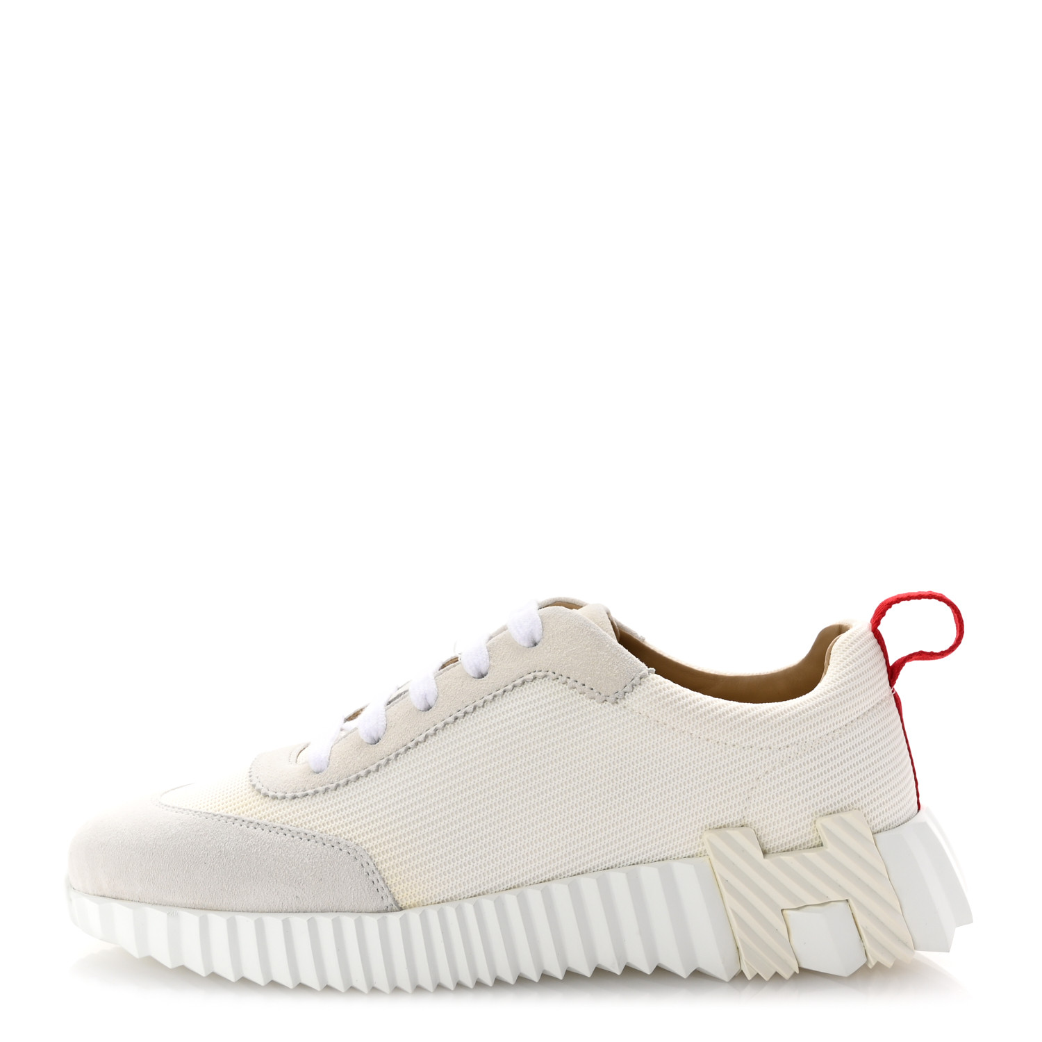 卸売 Goatskin Suede Canvas Technical HERMES Bouncing 36 Sneakers ジャケット・アウター