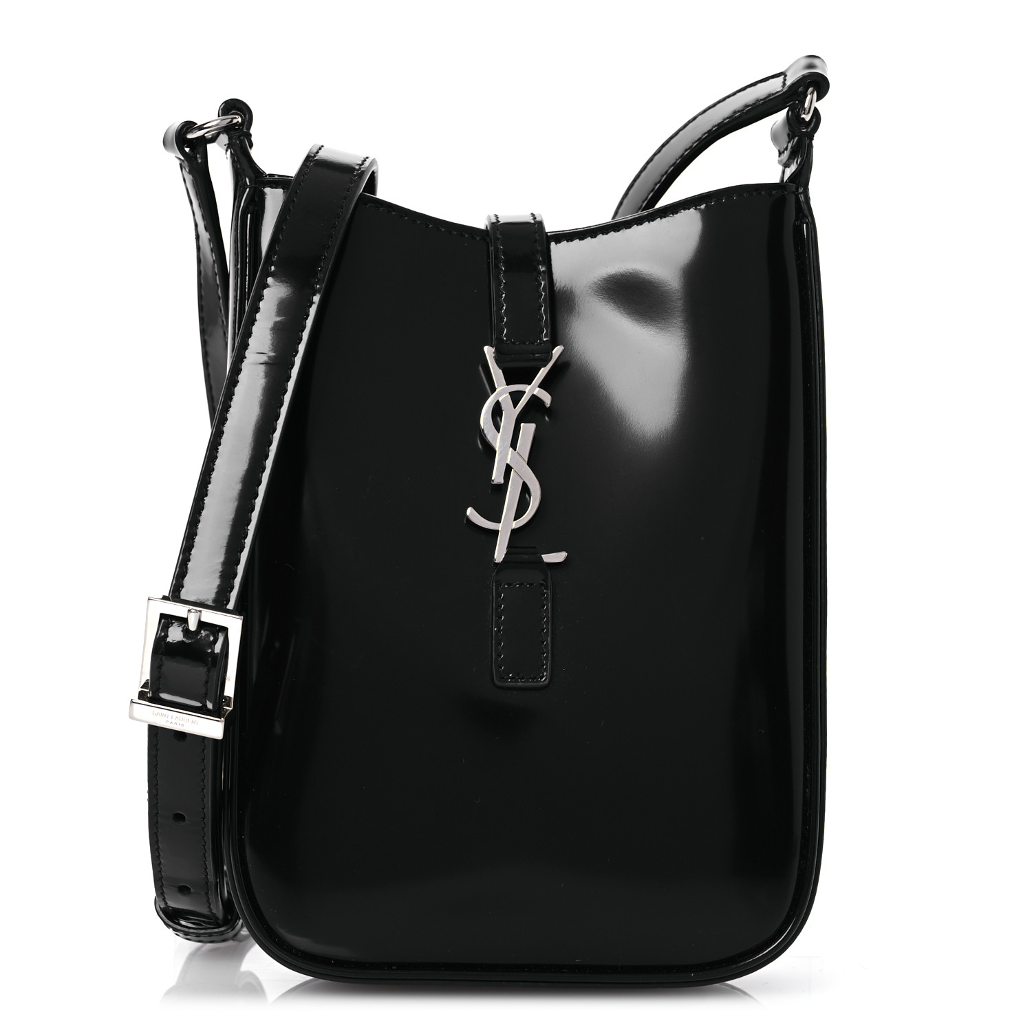 ショルダーバッグ・ポシェット SAINT LAURENT BLACK LEATHER 5 TO 7 MINI BAG Le 5 à 7 Mini leather shoulder bag in black - Saint Laurent
