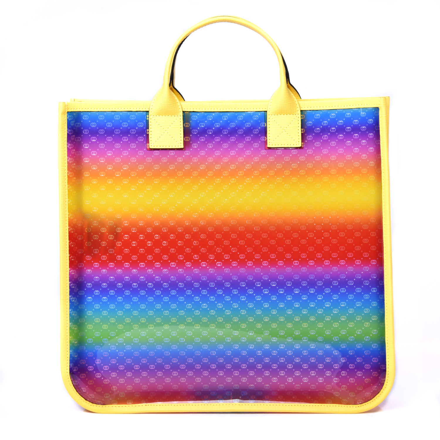 GUCCI Textured Vinyl Kids GG Tote Multicolor 681009