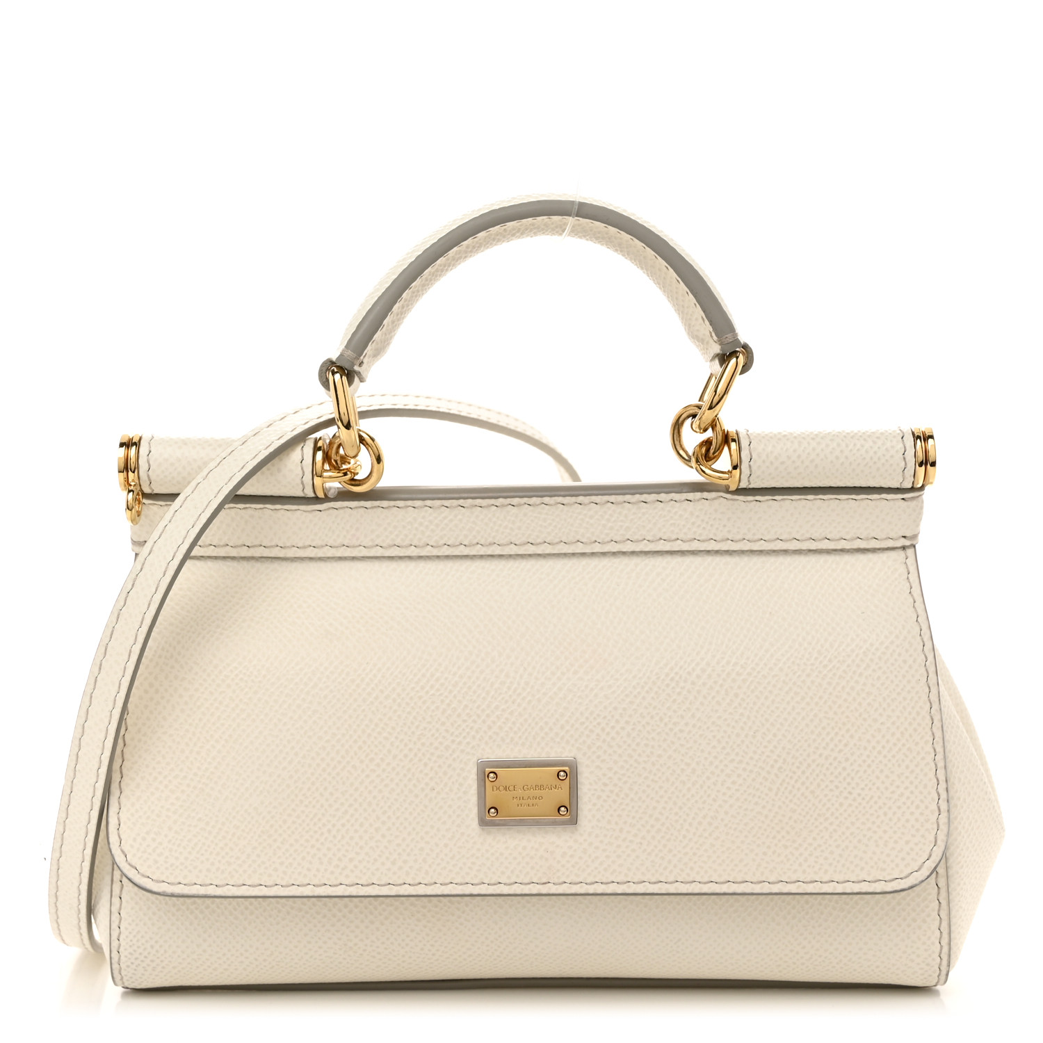 ハンドバッグ DOLCE & GABBANA CALFSKIN MINI BAG IN DAUPHINE PRINT Dauphine-print calfskin mini bag in Black for Women