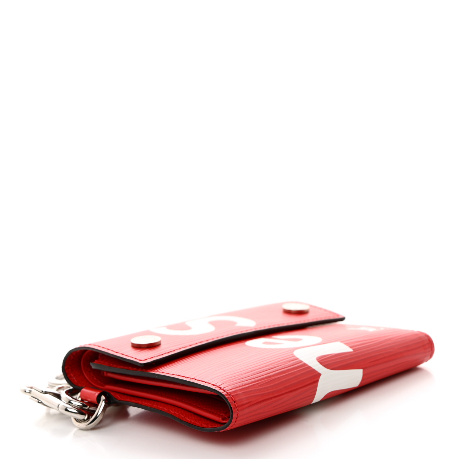 LOUIS VUITTON X SUPREME Epi Chain Wallet Red 1537259