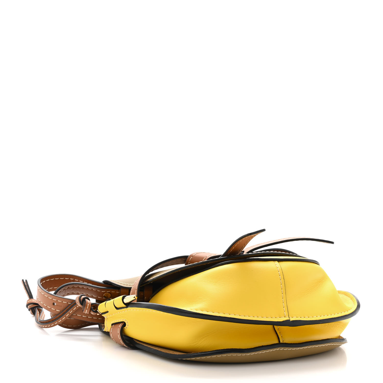 ショルダーバッグ・ポシェット LOEWE  Gate Bumbag in Soft Calfskin in Yellow ショルダーバッグ・ポシェット LOEWE Gate Bumbag in Soft
