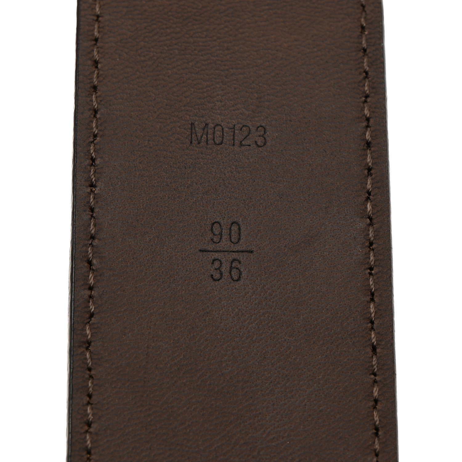LOUIS VUITTON LV Calfskin Belt 90/36 Brown 1543646