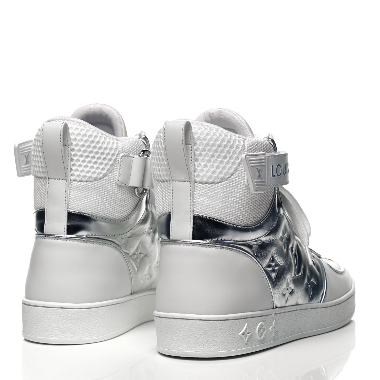 LOUIS VUITTON Metallic Calfskin Embossed Monogram Boombox