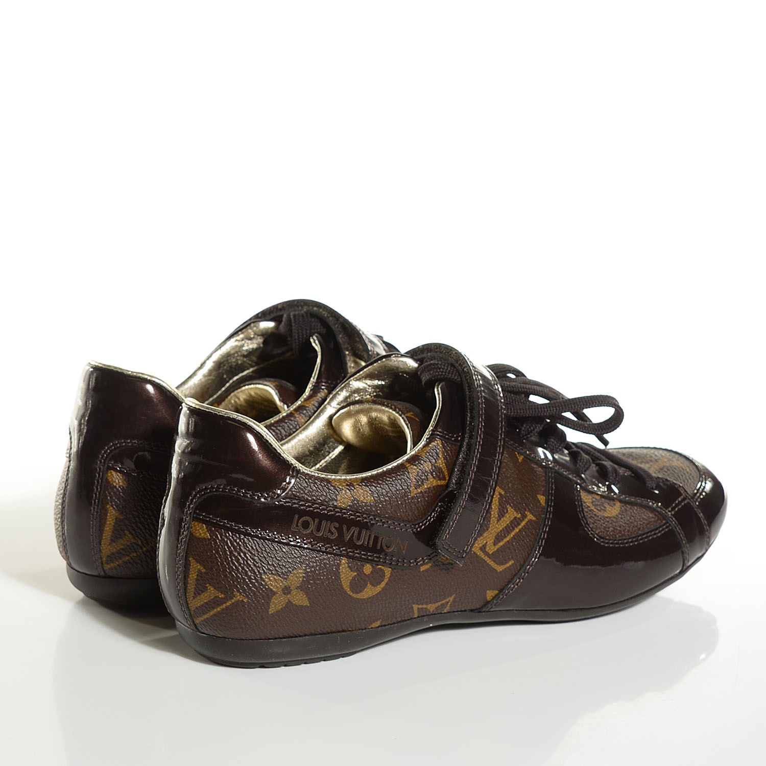 LOUIS VUITTON　グローブトロッター　スニーカー（8330） LOUIS VUITTON Patent Monogram Globe Trotter Sneakers 35