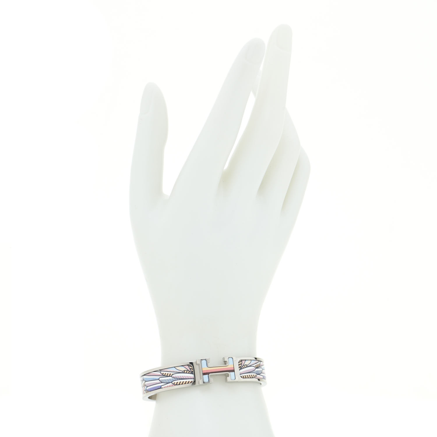 HERMES Enamel Narrow Pegase Pop Clic Clac H Bracelet PM