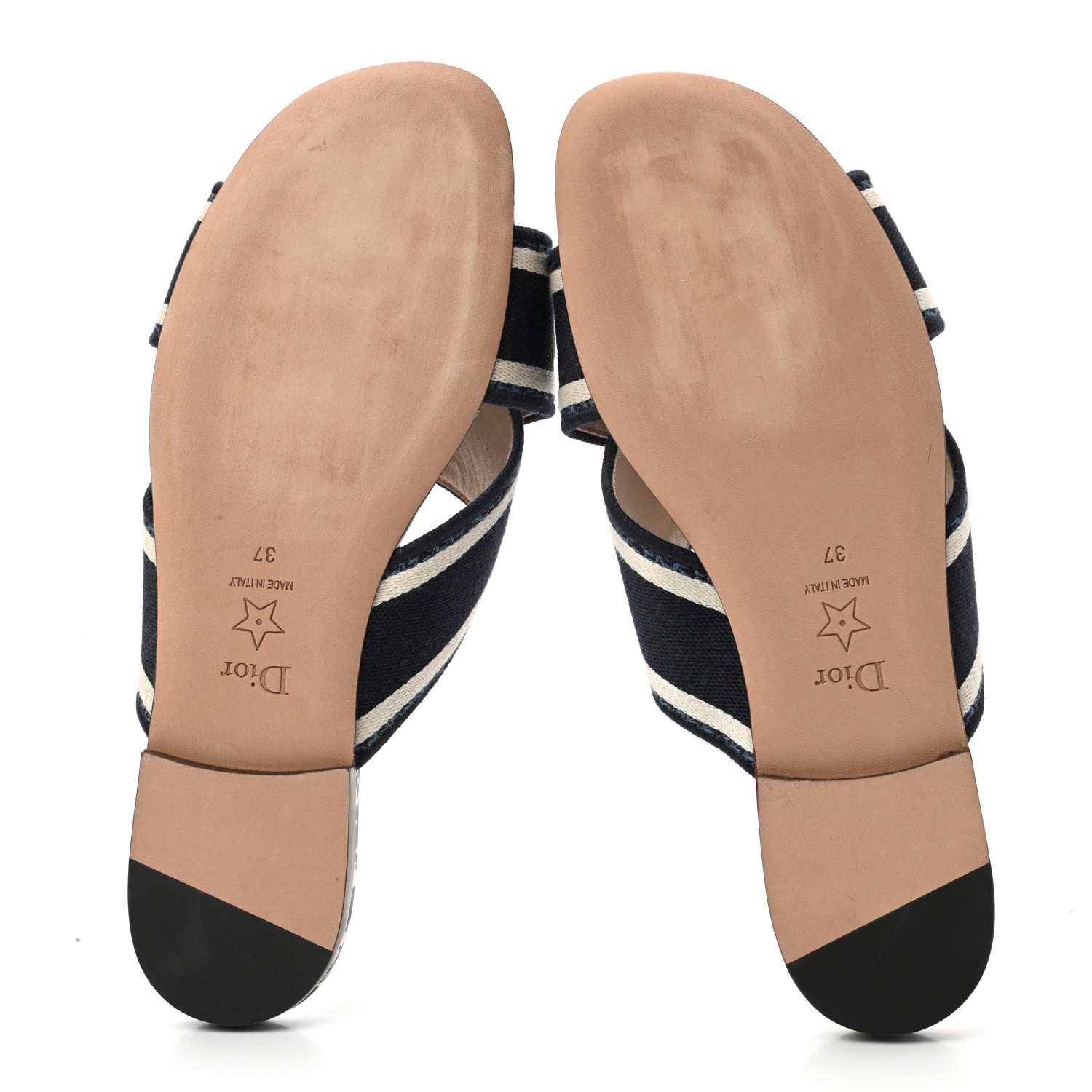 CHRISTIAN DIOR Canvas Palms Embroidered Dway Criss Cross