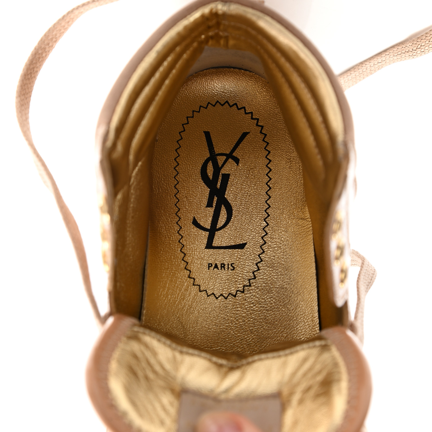 SAINT LAURENT Patent Calfskin Womens Malibu High Top