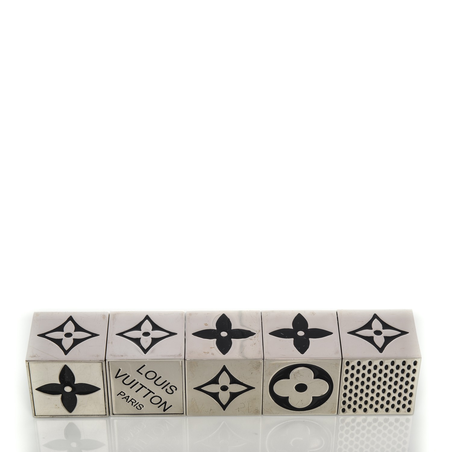 LOUIS VUITTON キューブゲーム Louis Vuitton Authentic Cube Dice Game Object Monogram LV