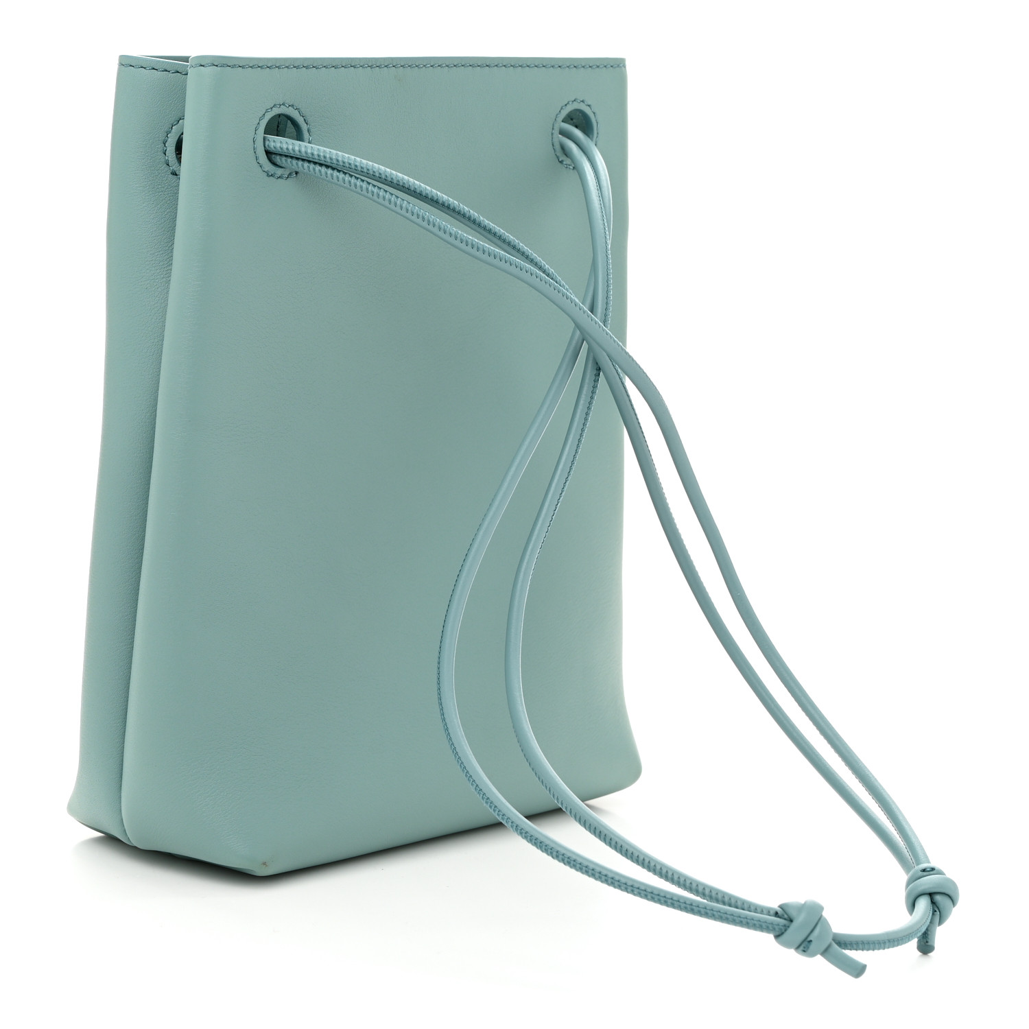 LOEWE Smooth Calfskin Pebble Pouch Water 1624368 | FASHIONPHILE