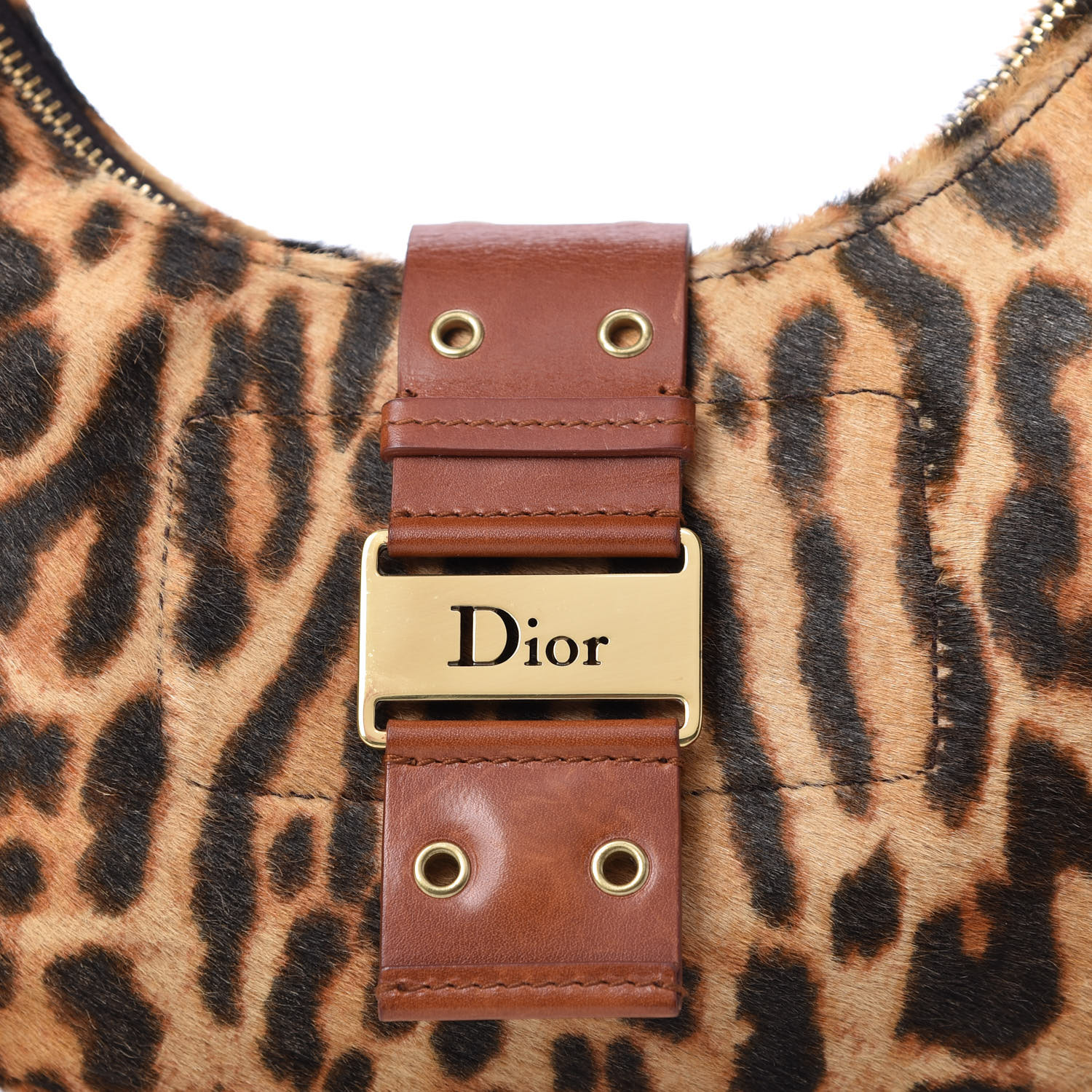 バッグ Dior street chic unborn carf leopard bag CHRISTIAN DIOR Pony Hair Leopard Street Chic Hobo 34973