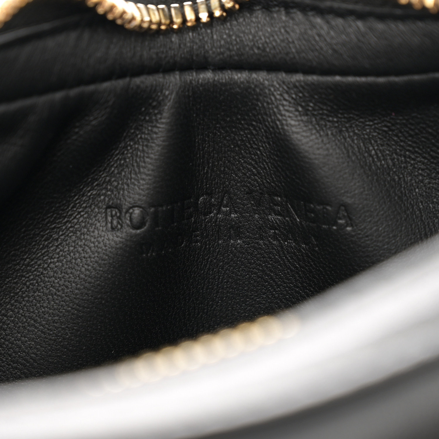 BOTTEGA VENETA Smooth Calfskin Hula Hoop Shoulder Bag Black