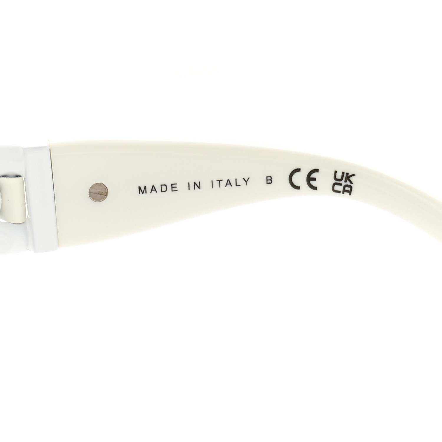 CHANEL Acetate Chain Sunglasses 5465-Q White 1642710