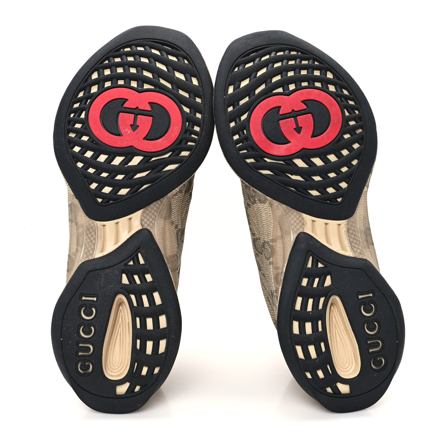 【GUCCI】SNEAKER LEATHER ULTRALIGHT PLUME◆812713AAECR GUCCI Ultralight Plume Calfskin Monogram Printed Womens