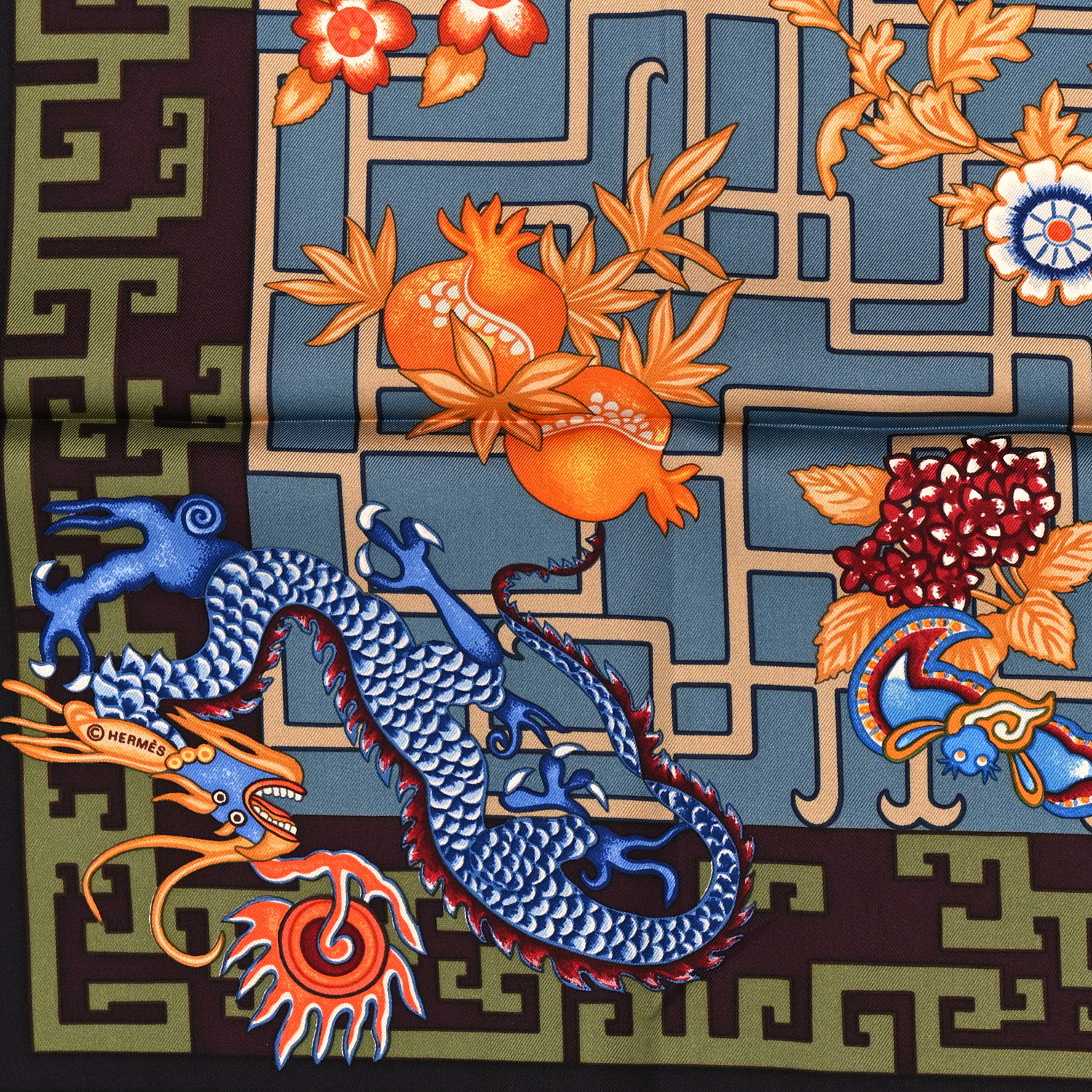 HERMES Silk Turandot Scarf 90 1170431 | FASHIONPHILE