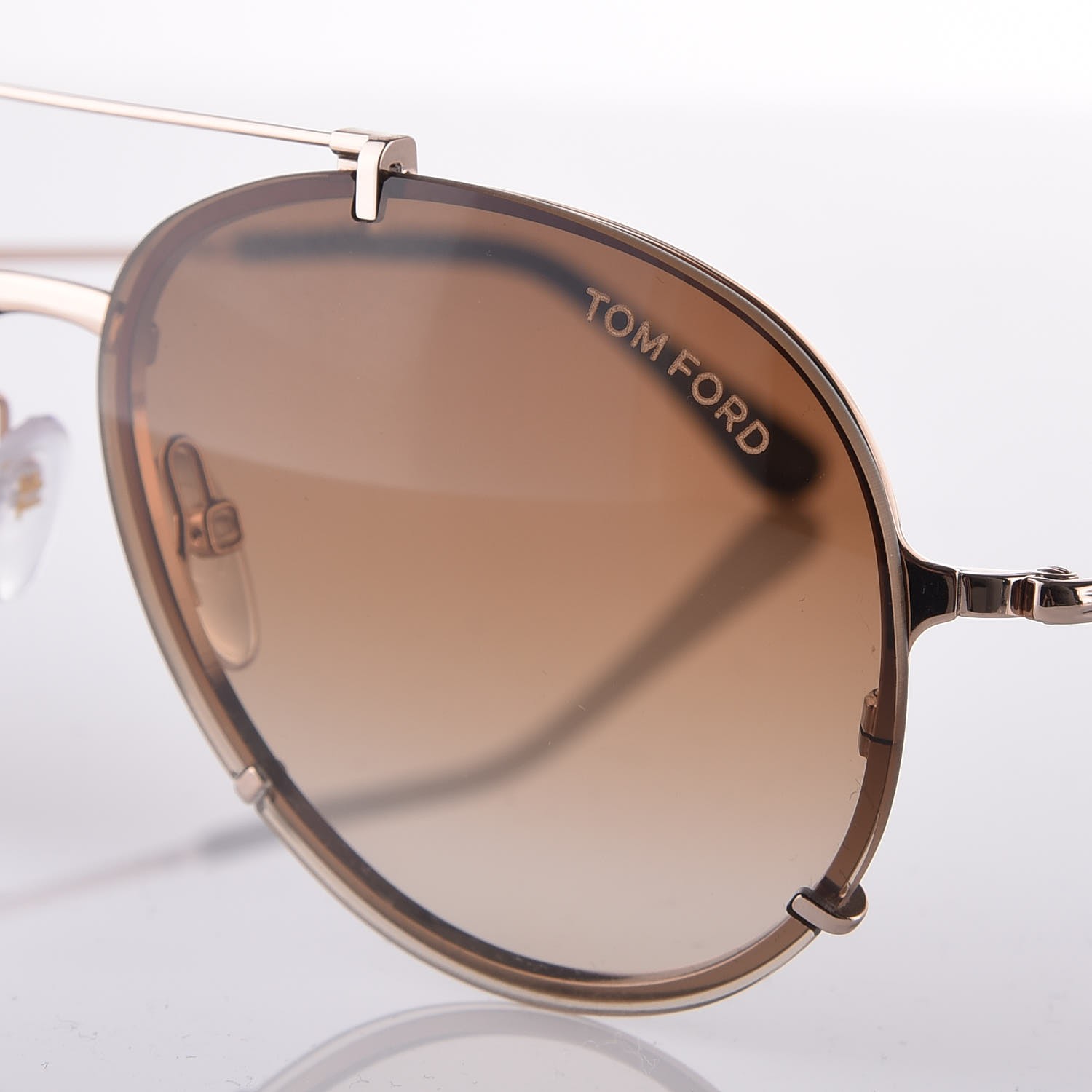 TOM FORD Oval Dickon Sunglasses TF 527 Brown 313283