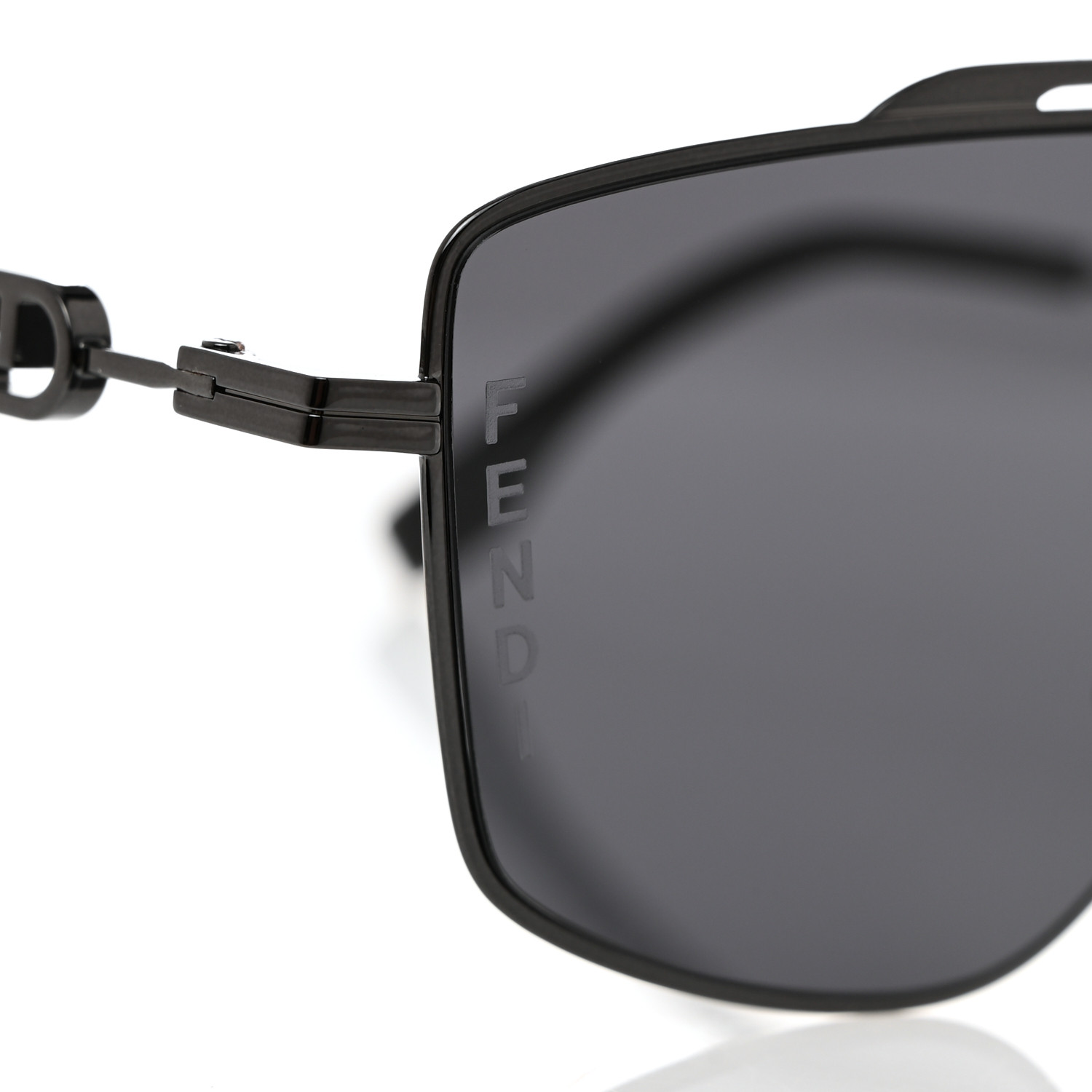 ♡サチ♡FENDIサングラス ブラック FENDI Metal Square Sunglasses FE40079U Black 1492640