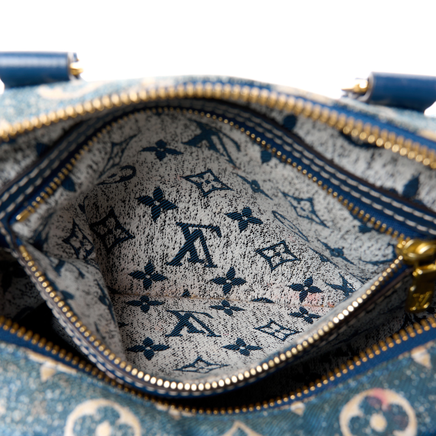 LOUIS VUITTON Monogram Jacquard Denim Speedy Bandouliere 25