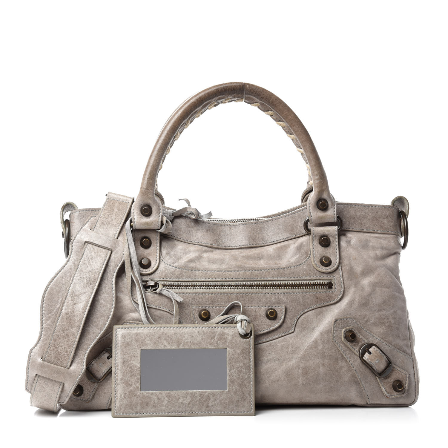 BALENCIAGA Chevre Classic Hardware First Greige 722412